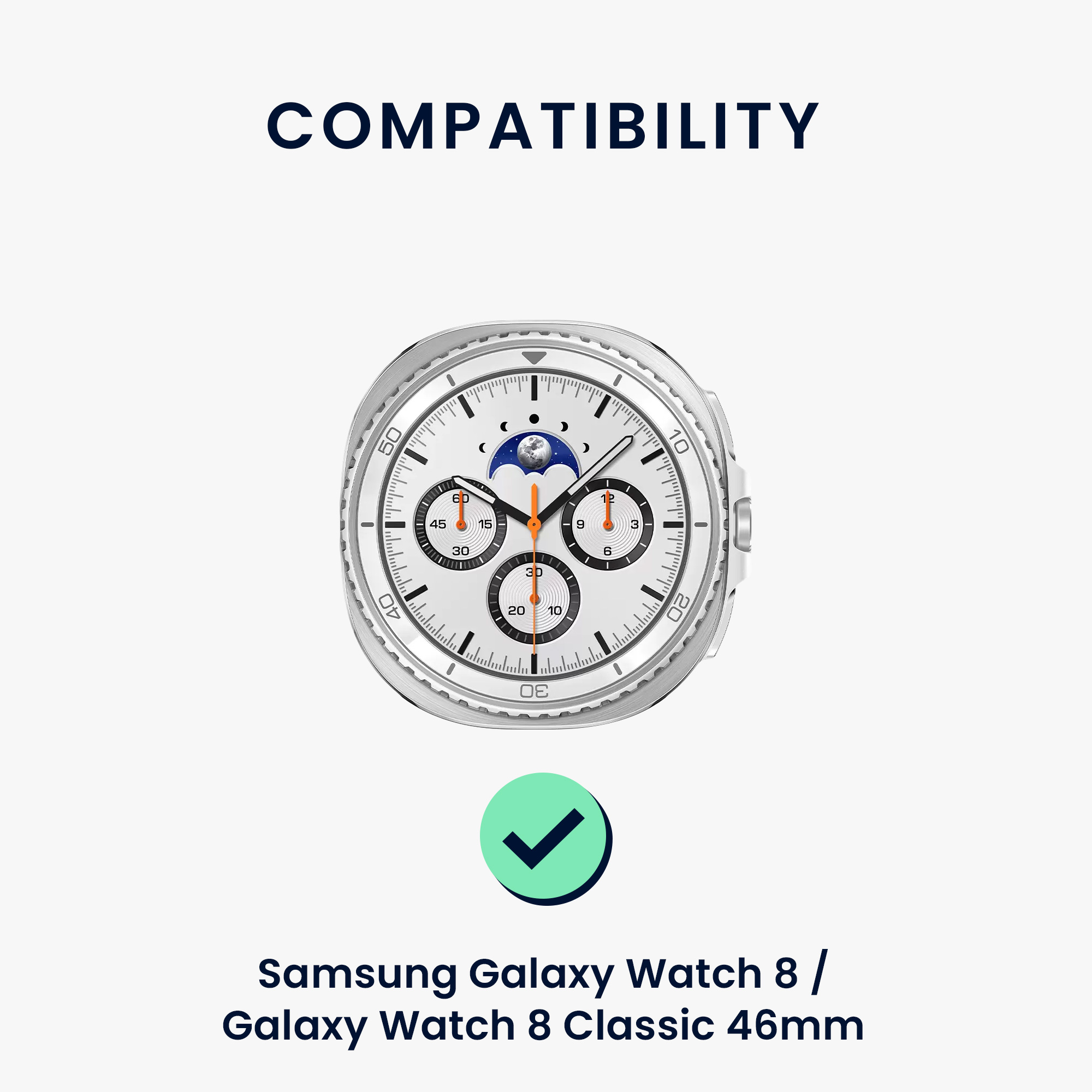 Řemínek na hodinky Galaxy Watch 8 Galaxy / Galaxy Watch 8 Classic 46mm Watch Strap kwmobile čer