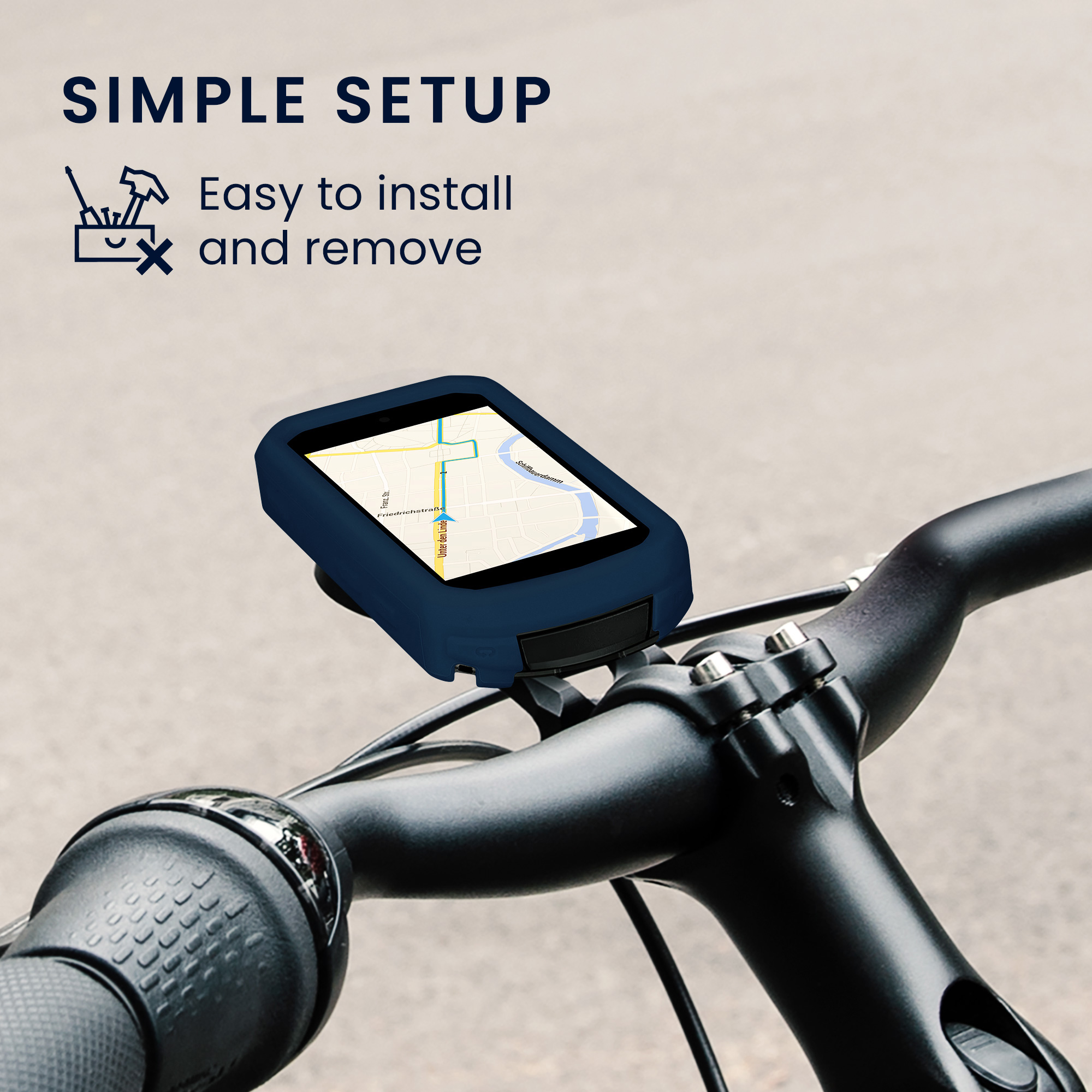 Silikonové pouzdro cyklo GPS Garmin Edge 850 / 550 kwmobile červená