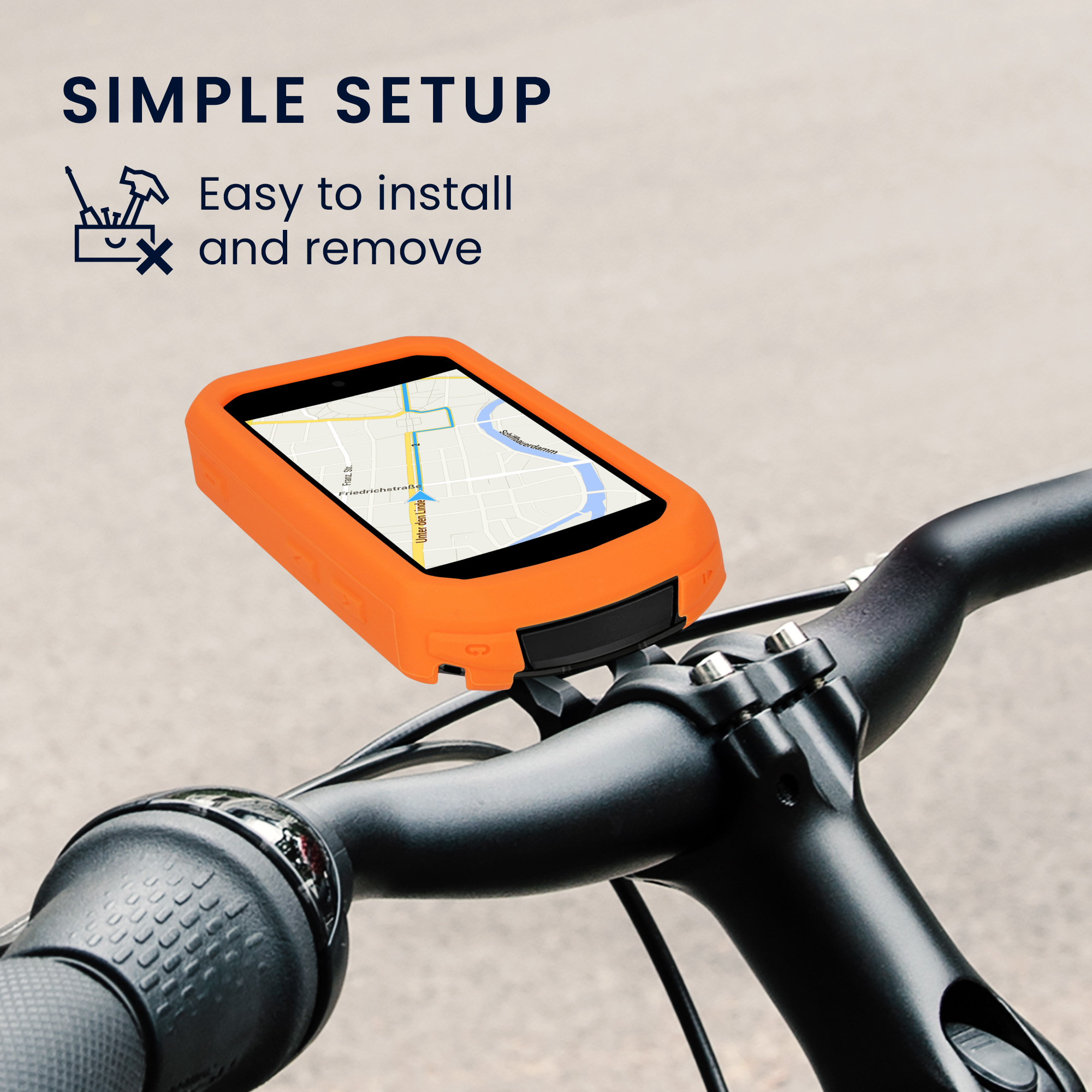 Silikonové pouzdro cyklo GPS Garmin Edge 850 / 550 kwmobile černá