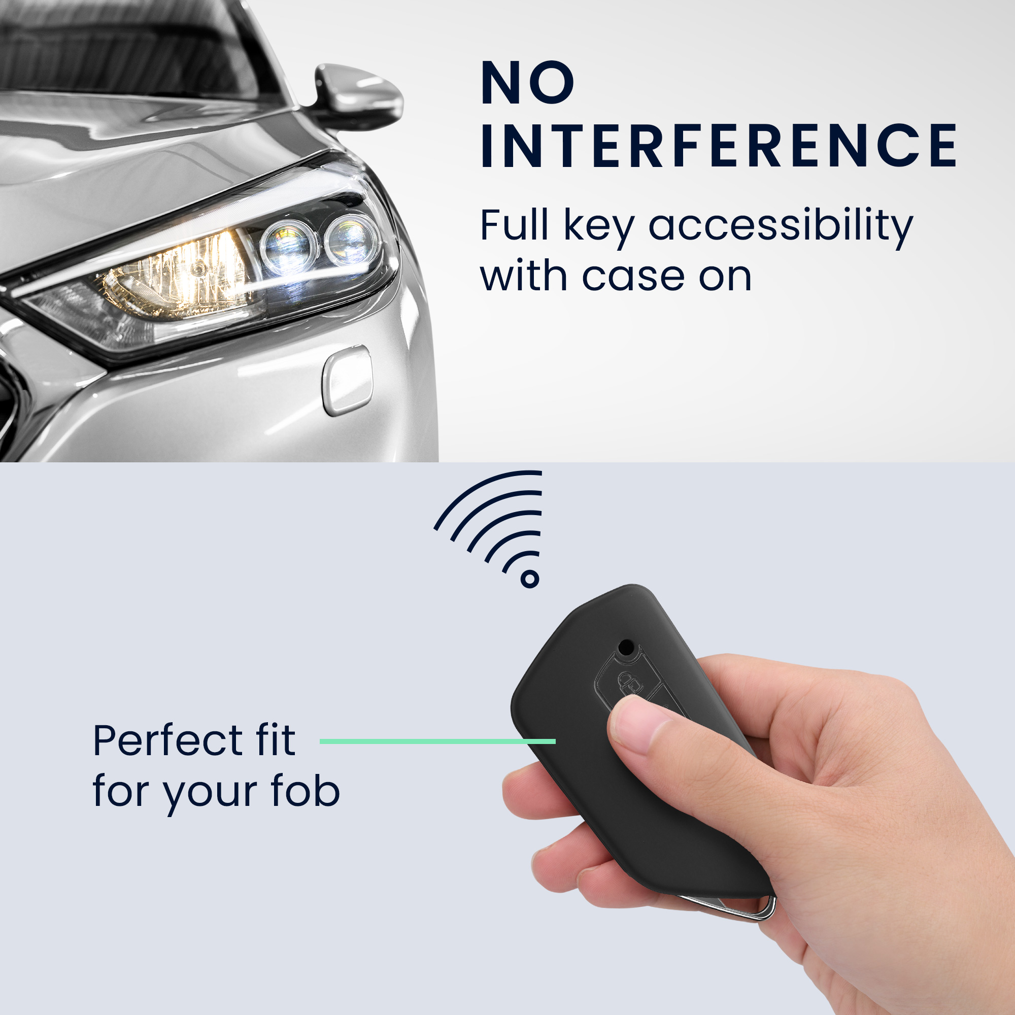 Pouzdro na klíč od auta kwmobile pro VW Golf 8, ID.3/ID.4/ID.5/ID.7, Seat/Škoda/Cupra