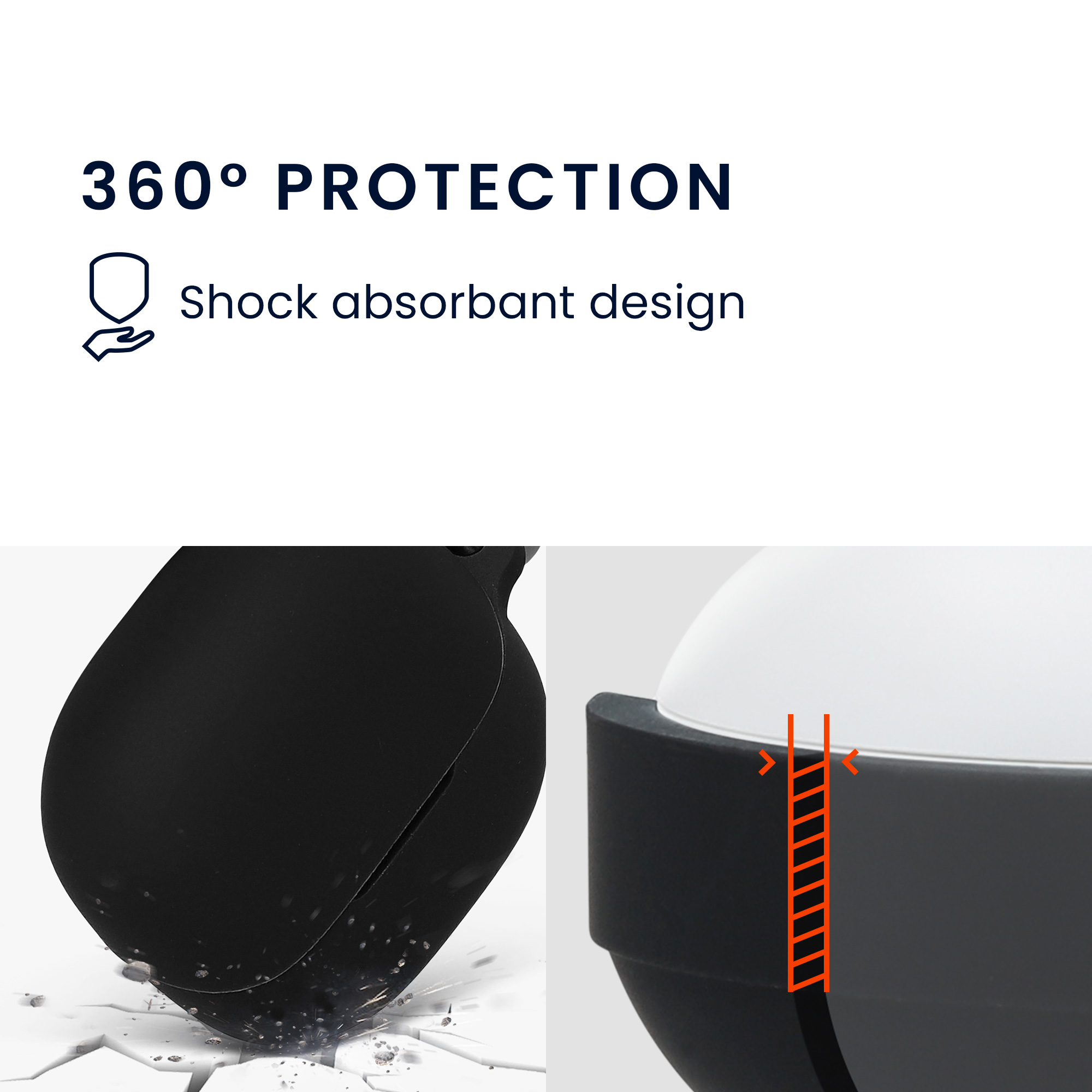 Silikonové pouzdro na sluchátka Xiaomi Buds 6 černé