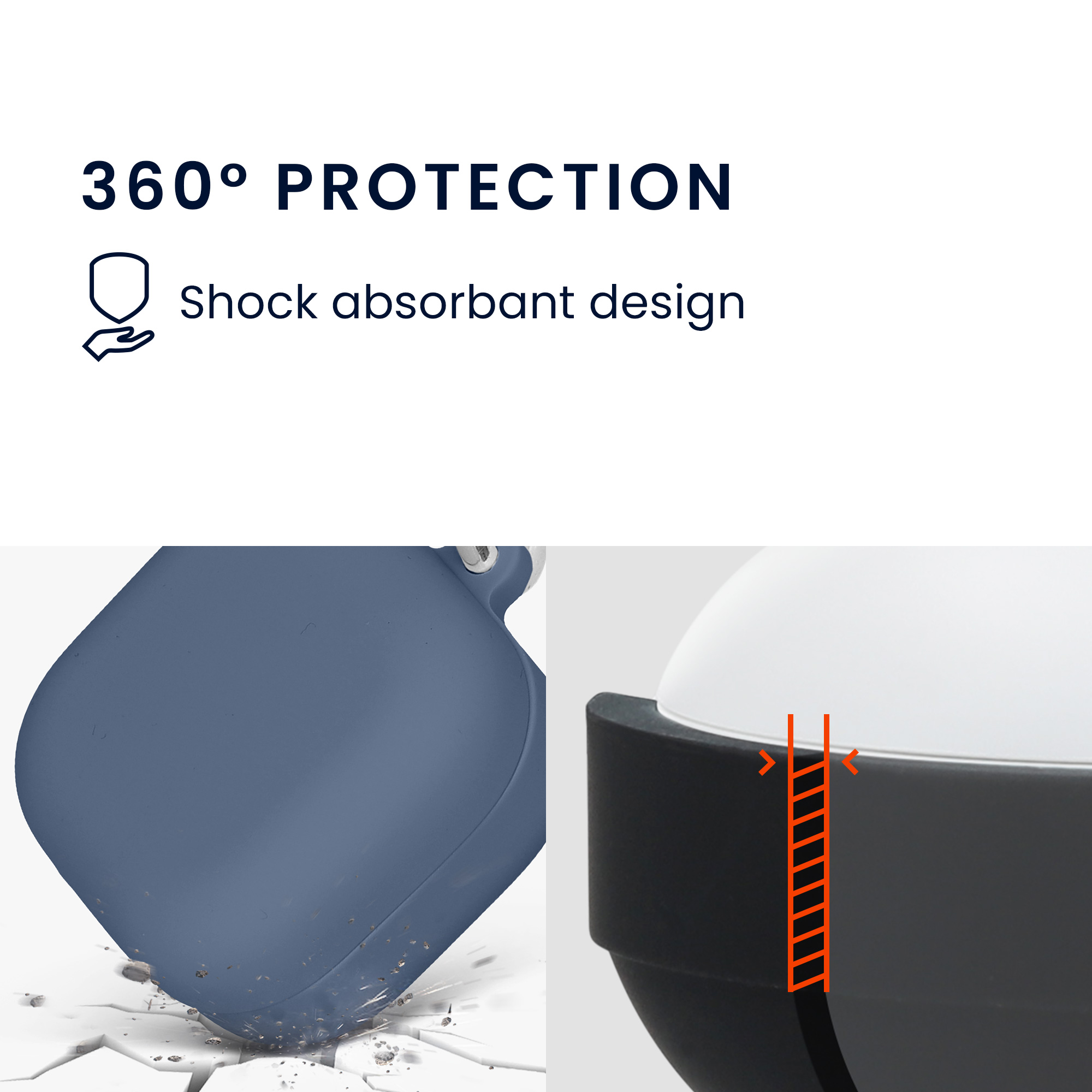 Silikonové pouzdro na sluchátka Samsung Galaxy Buds 4 / Galaxy Buds 4 Pro Case kwmobile tmavě modrý