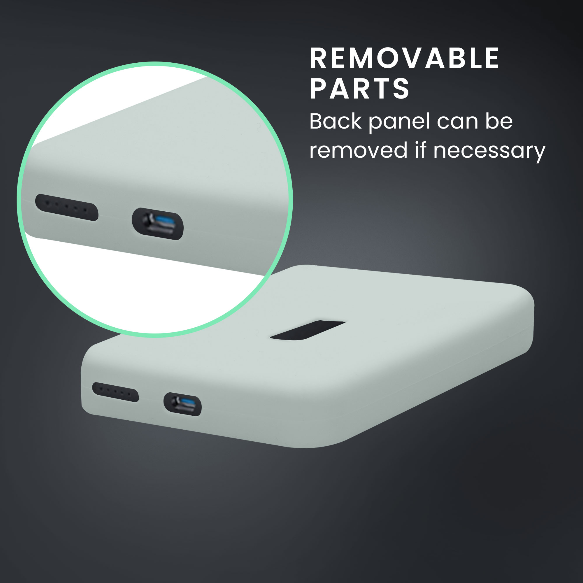 Pouzdro na tablet - Anker MagGo Power Bank 10000mAh 15W - kwmobile - modrá