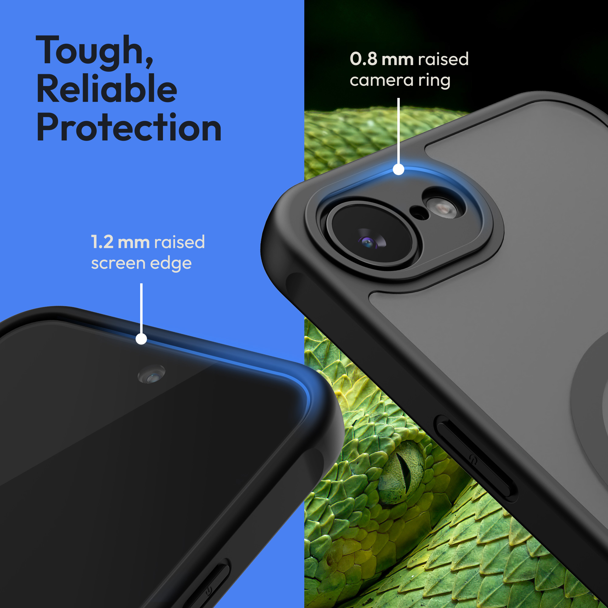 Ochranné sklo kwmobile pro Apple iPhone 17e / iPhone 16e - černá