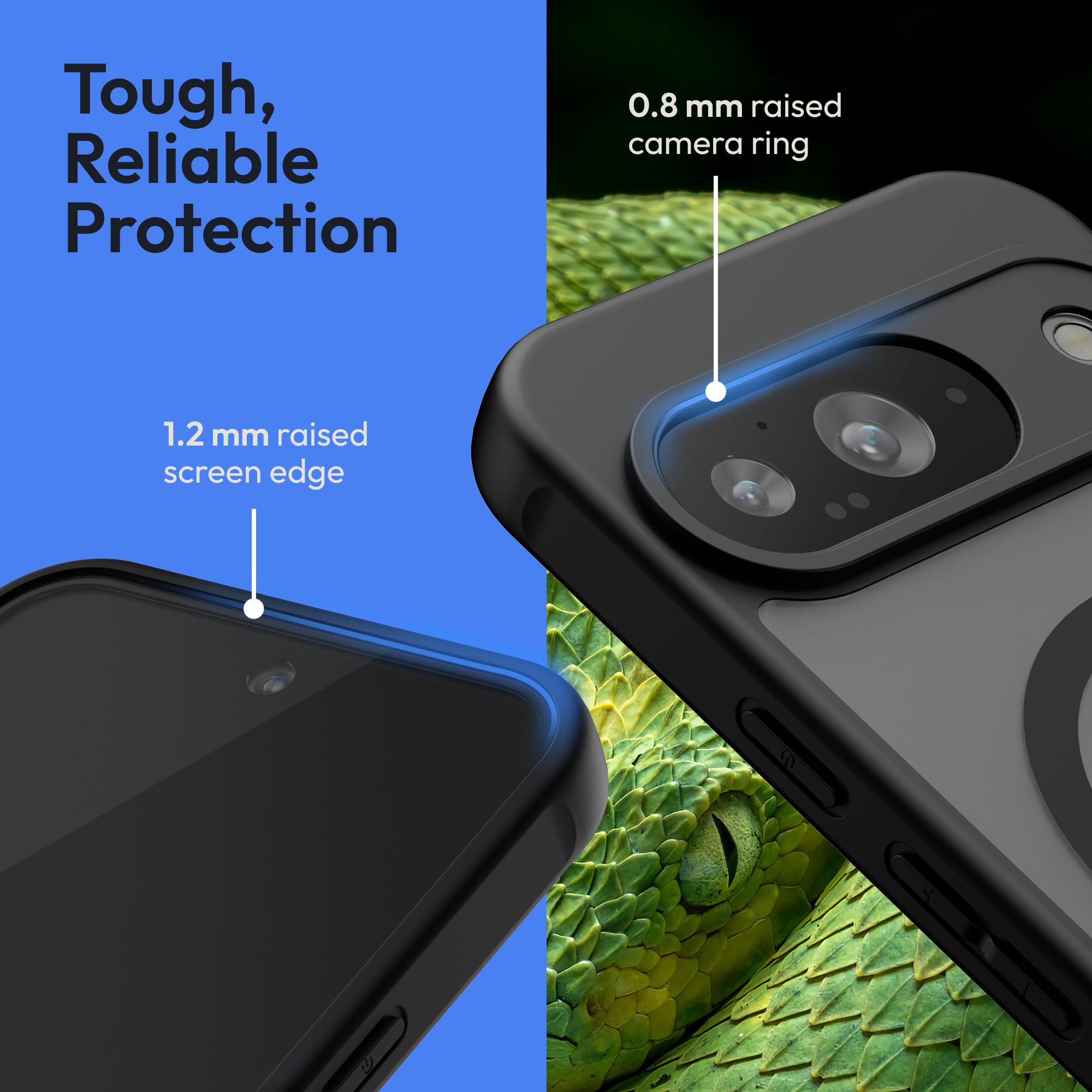 Ochranné pouzdro a sklo Oakshield pro Google Pixel 9 - černá