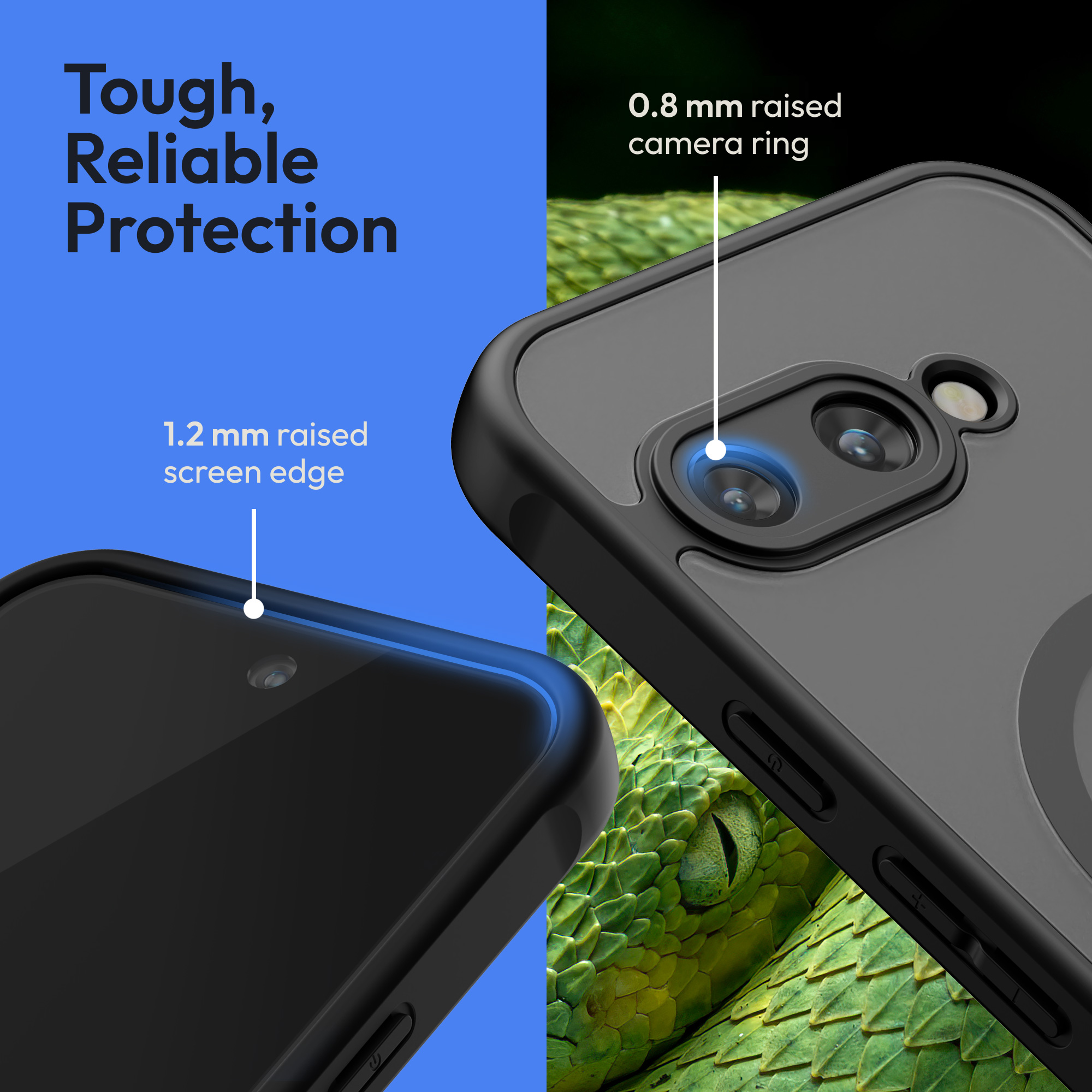 Tvrzené sklo Oakshield pro Google Pixel 9a - černá