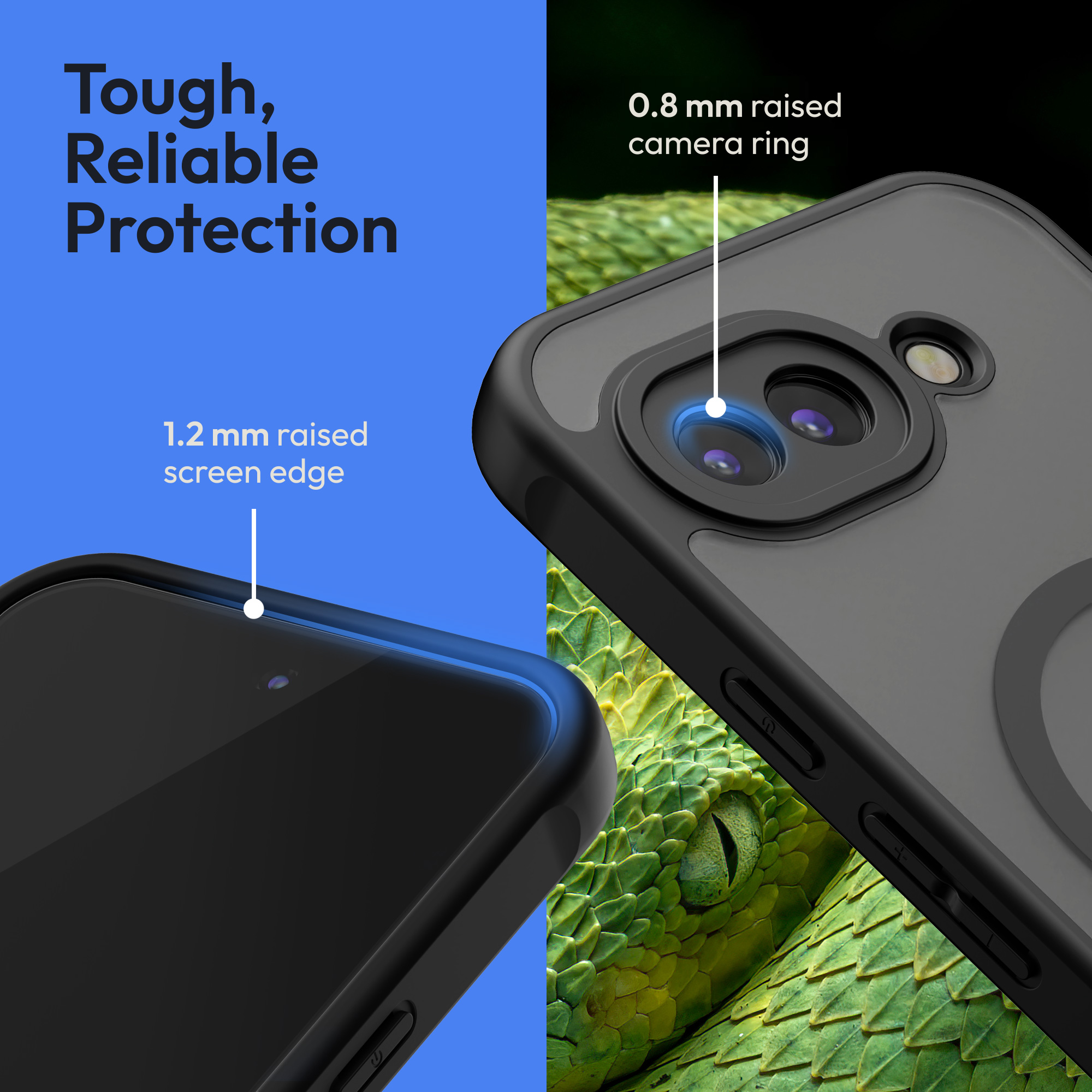 Ochranné sklo a pouzdro s MagSafe Oakshield pro Google Pixel 10a - černá
