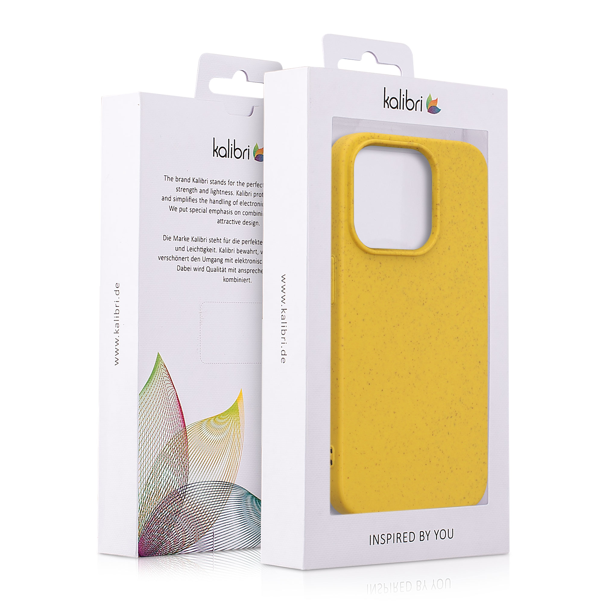 Silikonový kryt kalibri pro iPhone 15 Pro - žlutá