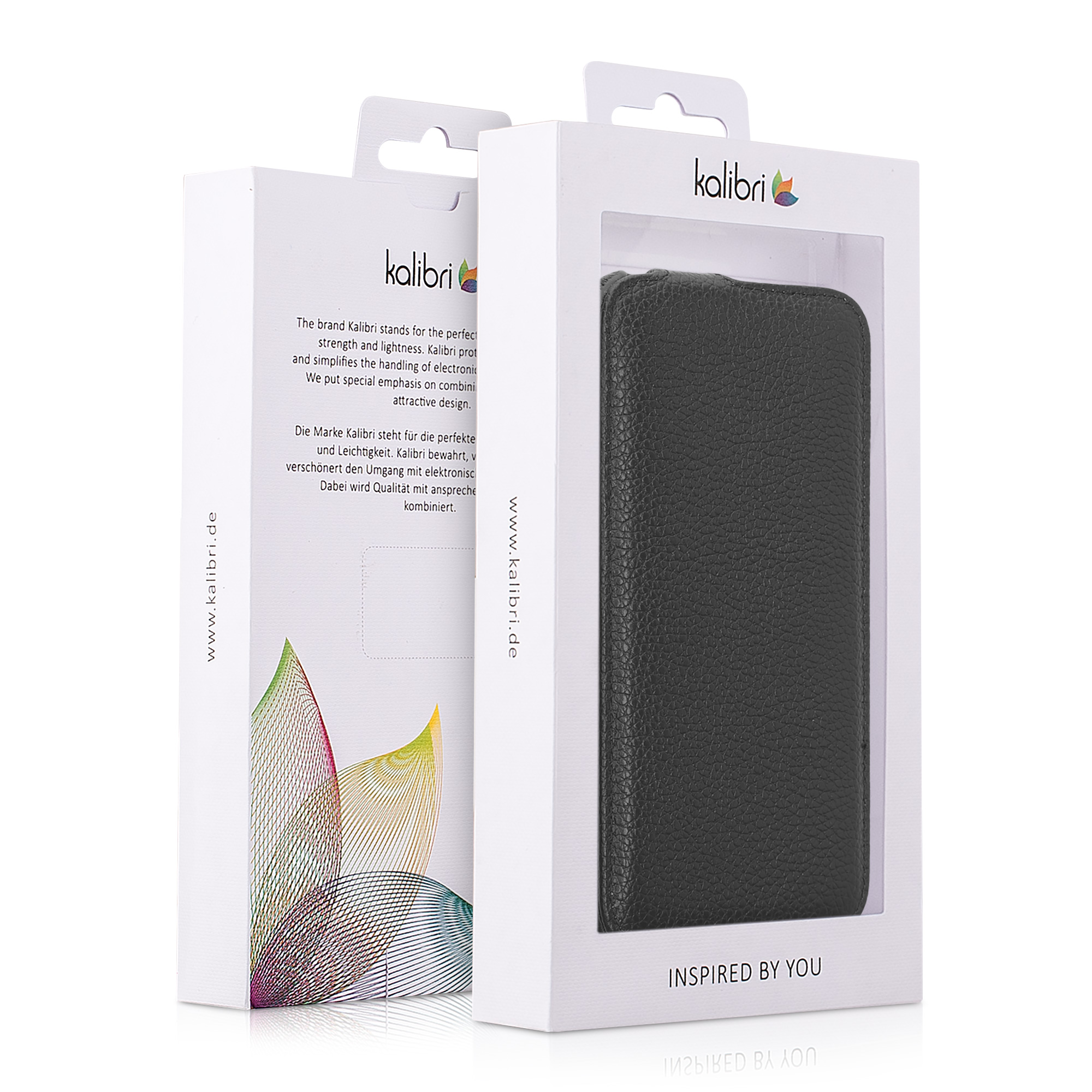 Flipové pouzdro kalibri pro iPhone 15 Pro - černá