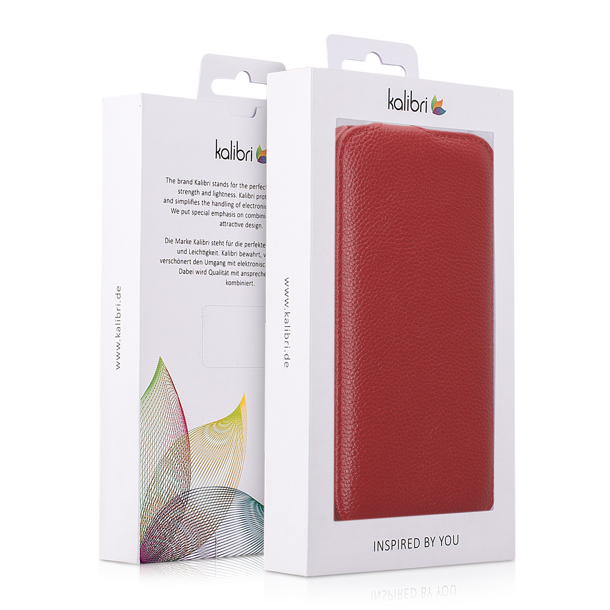 Flipové pouzdro Kalibri pro iPhone 17e / 16e - červená