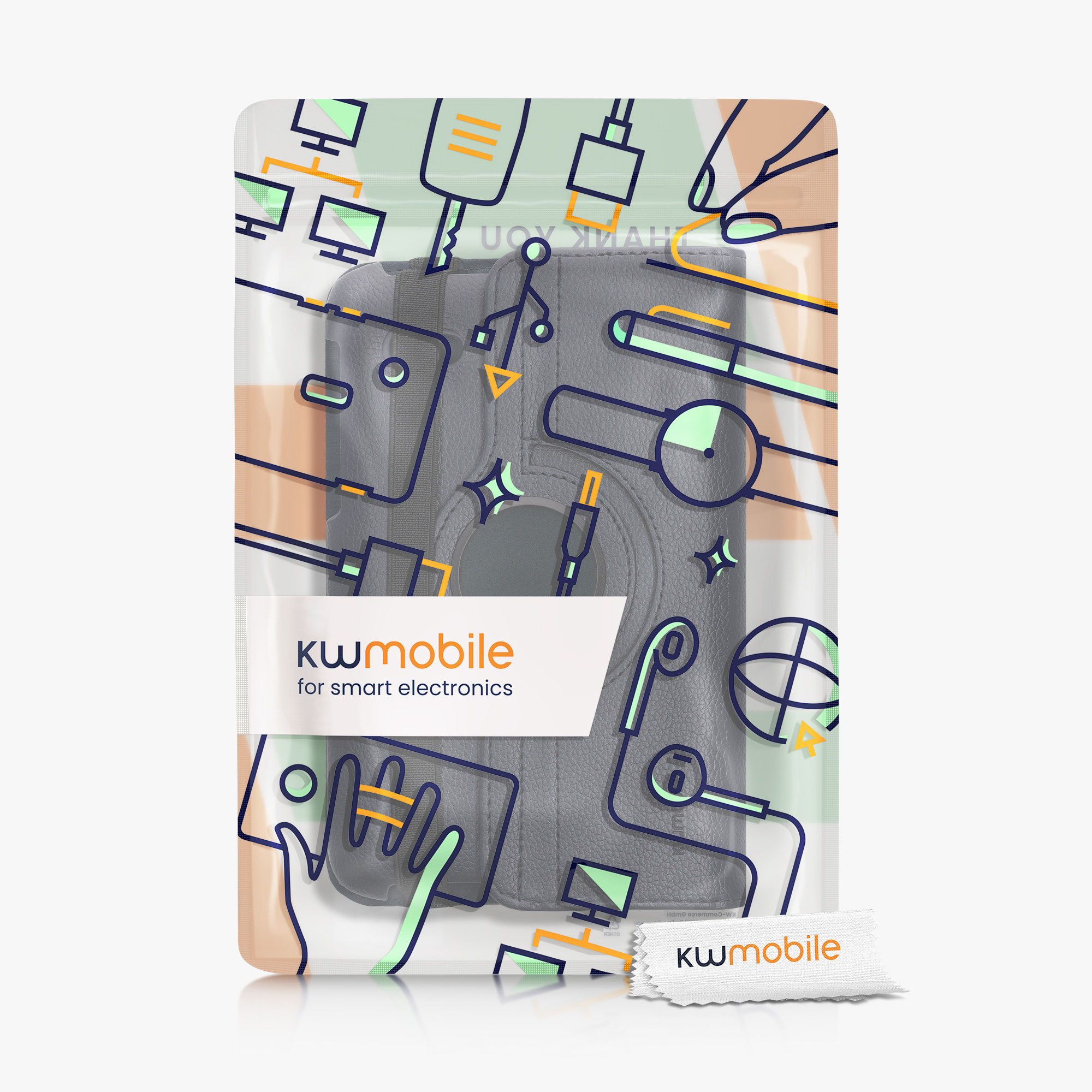 Pouzdro na tablet Galaxy Tab 2 7.0 P3110 / P3100 kwmobile otočné tmavě modrý