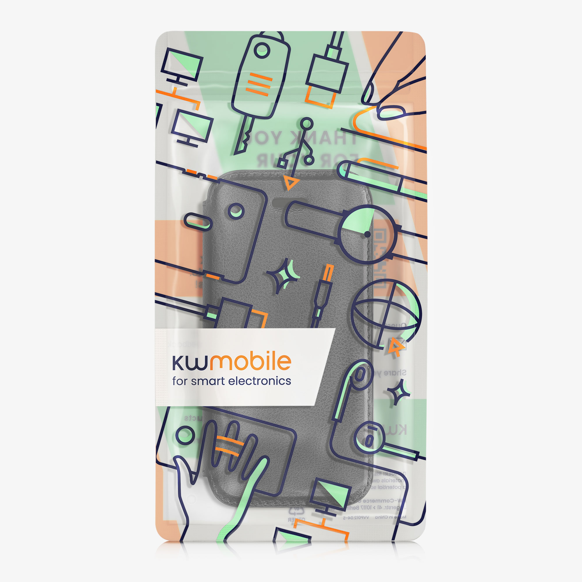 Flipové pouzdro kwmobile pro iPhone SE (1. generace 2016) / iPhone 5 / iPhone 5S - černá