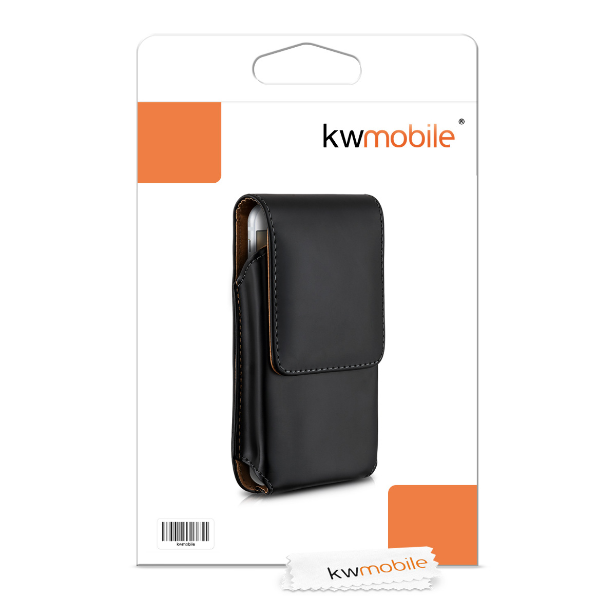 Univerzální pouzdro na mobil Belt kwmobile - černá
