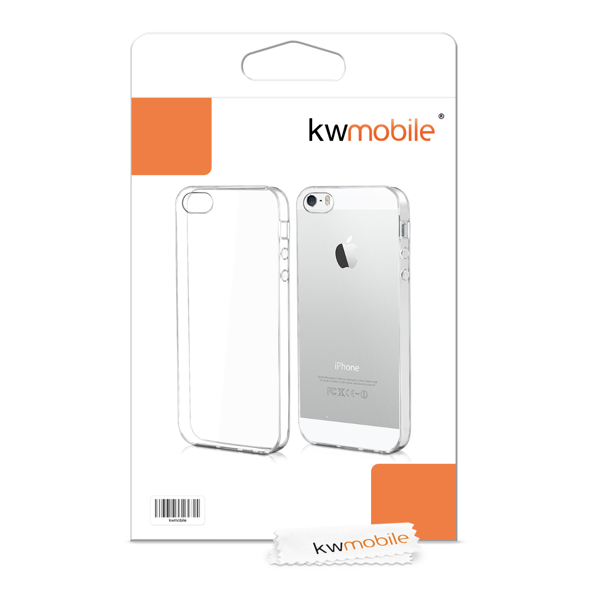 Transparentní TPU kryt kwmobile pro iPhone SE (1. generace 2016) / iPhone 5 / iPhone 5S - transparentní