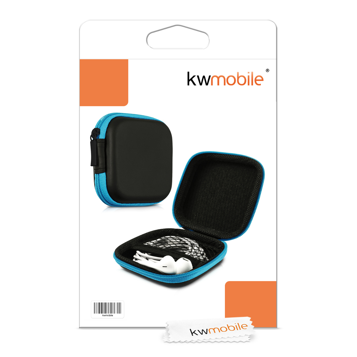 Pouzdro na sluchátka kwmobile - modrá