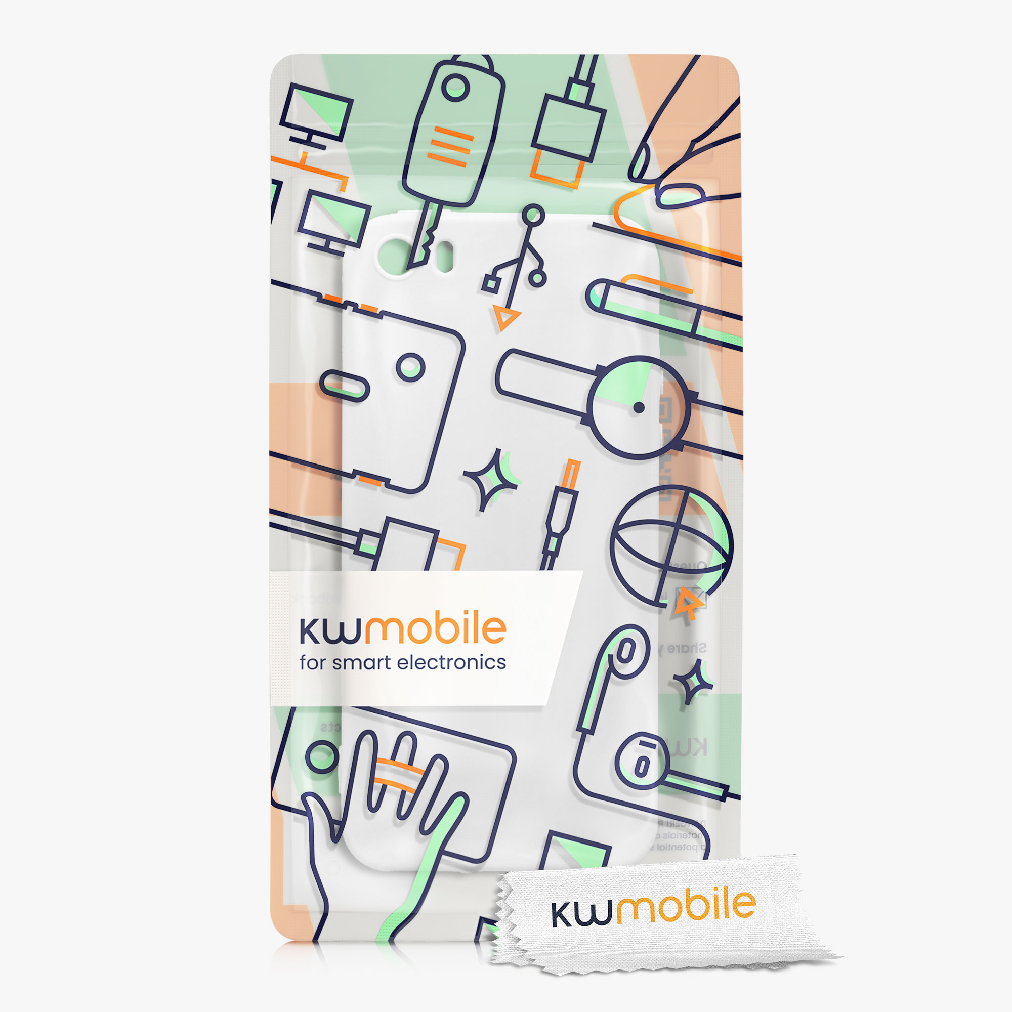Silikonový TPU kryt kwmobile pro iPhone SE (1. generace 2016) / iPhone 5 / iPhone 5S - světle šedá matná