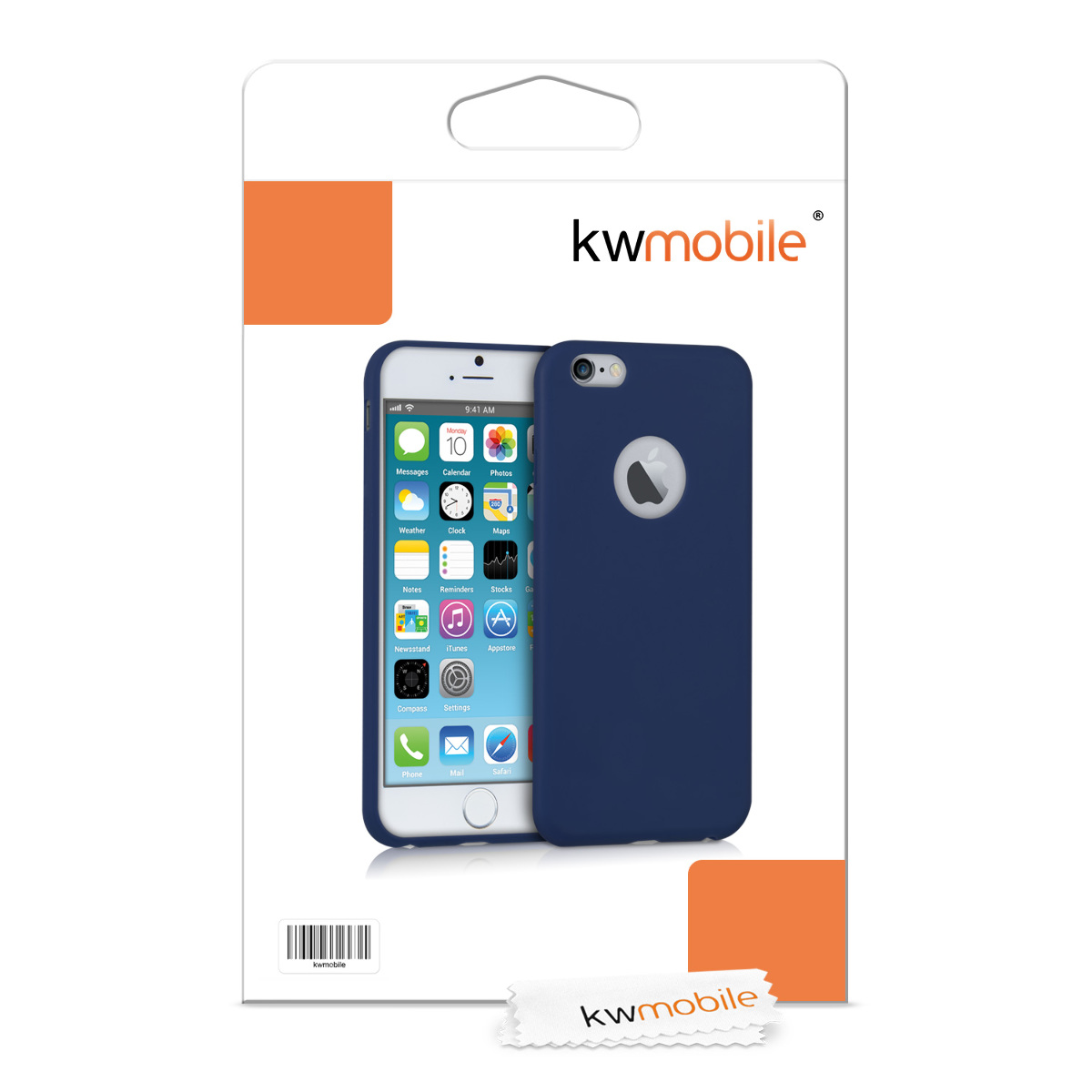 Silikonový kryt kwmobile pro Apple iPhone 6 / 6S - modrá, tmavě modrá