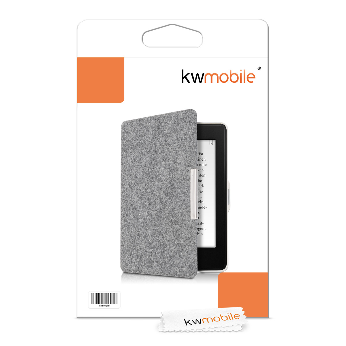 Pouzdro na čtečku kwmobile Kindle Paperwhite - (for 2017 and older) světle šedá