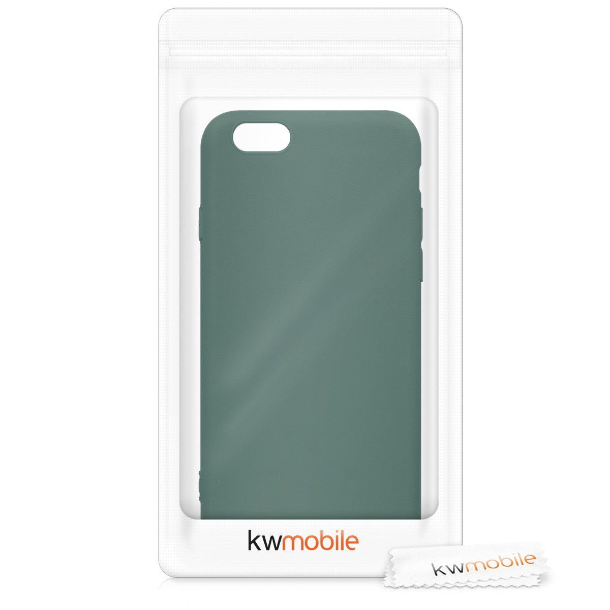 Silikonový kryt kwmobile pro Apple iPhone 6 / 6S - modrá, zelená