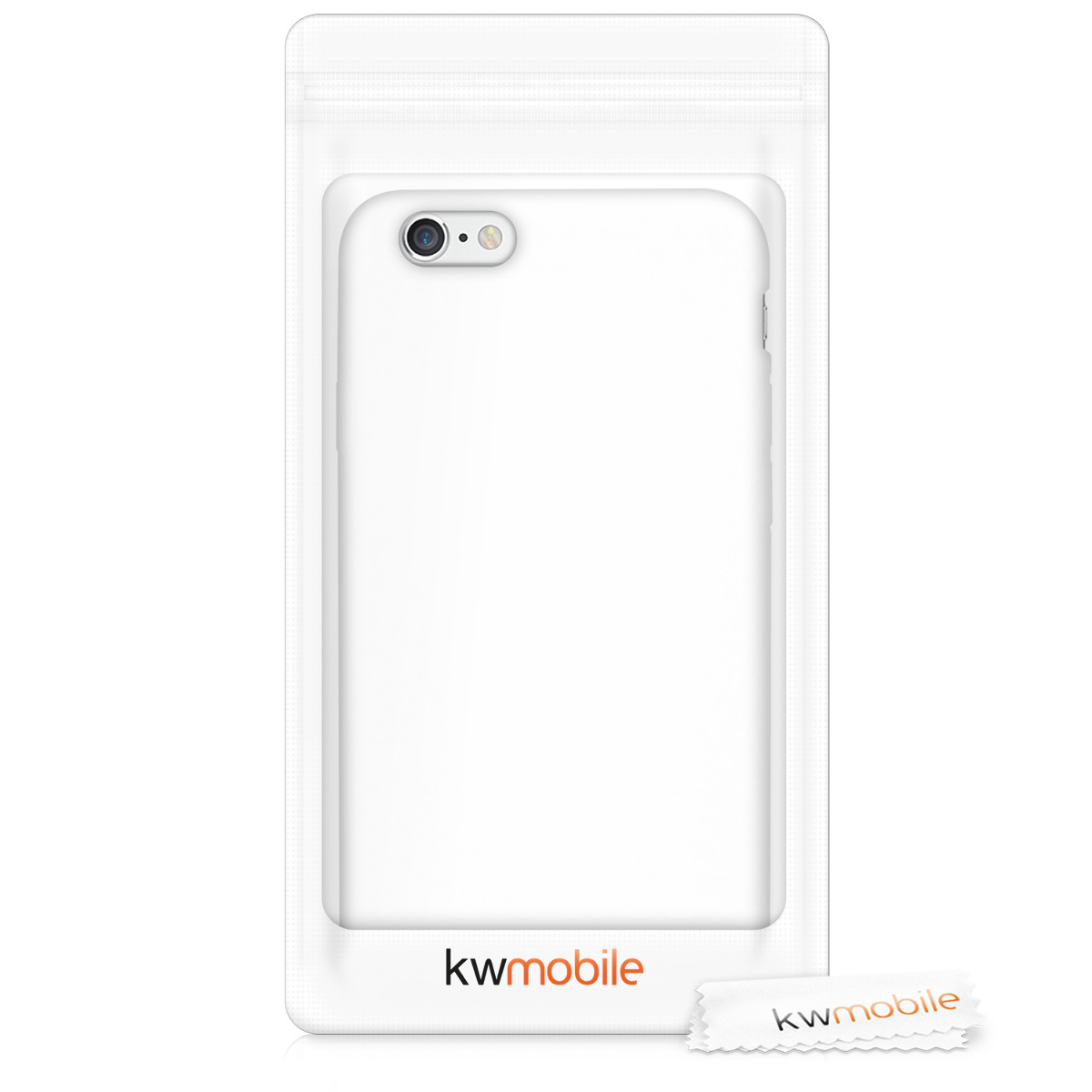 Silikonový kryt kwmobile pro Apple iPhone 6 / 6S - bílá