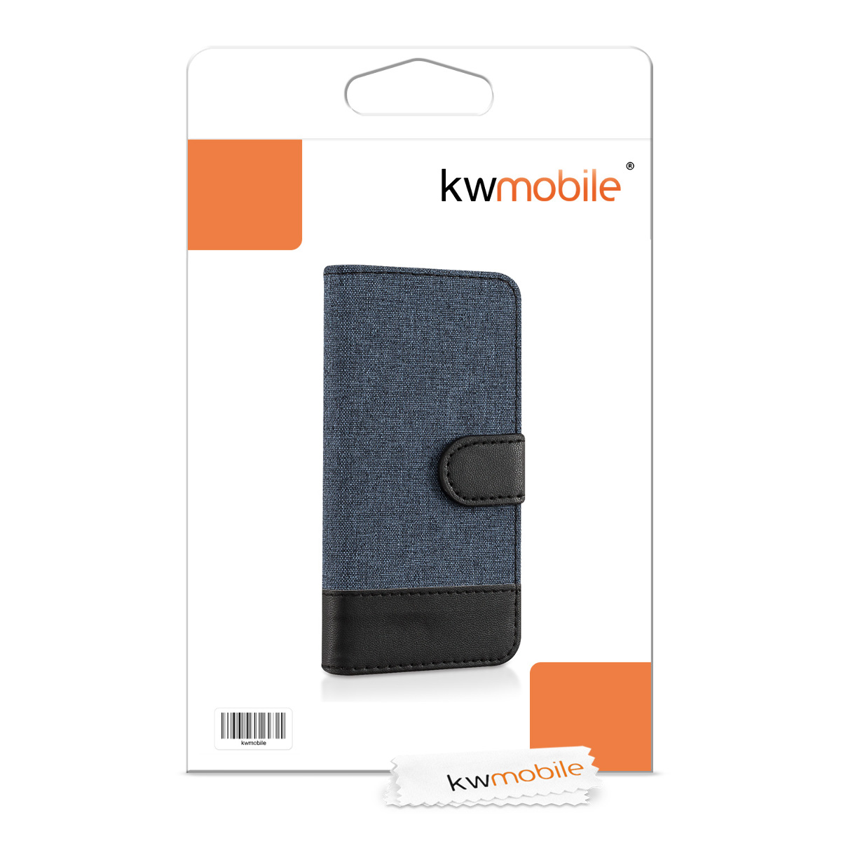 Flipové pouzdro kwmobile pro iPhone SE (1. generace 2016) / iPhone 5 / iPhone 5S - tmavě modrá