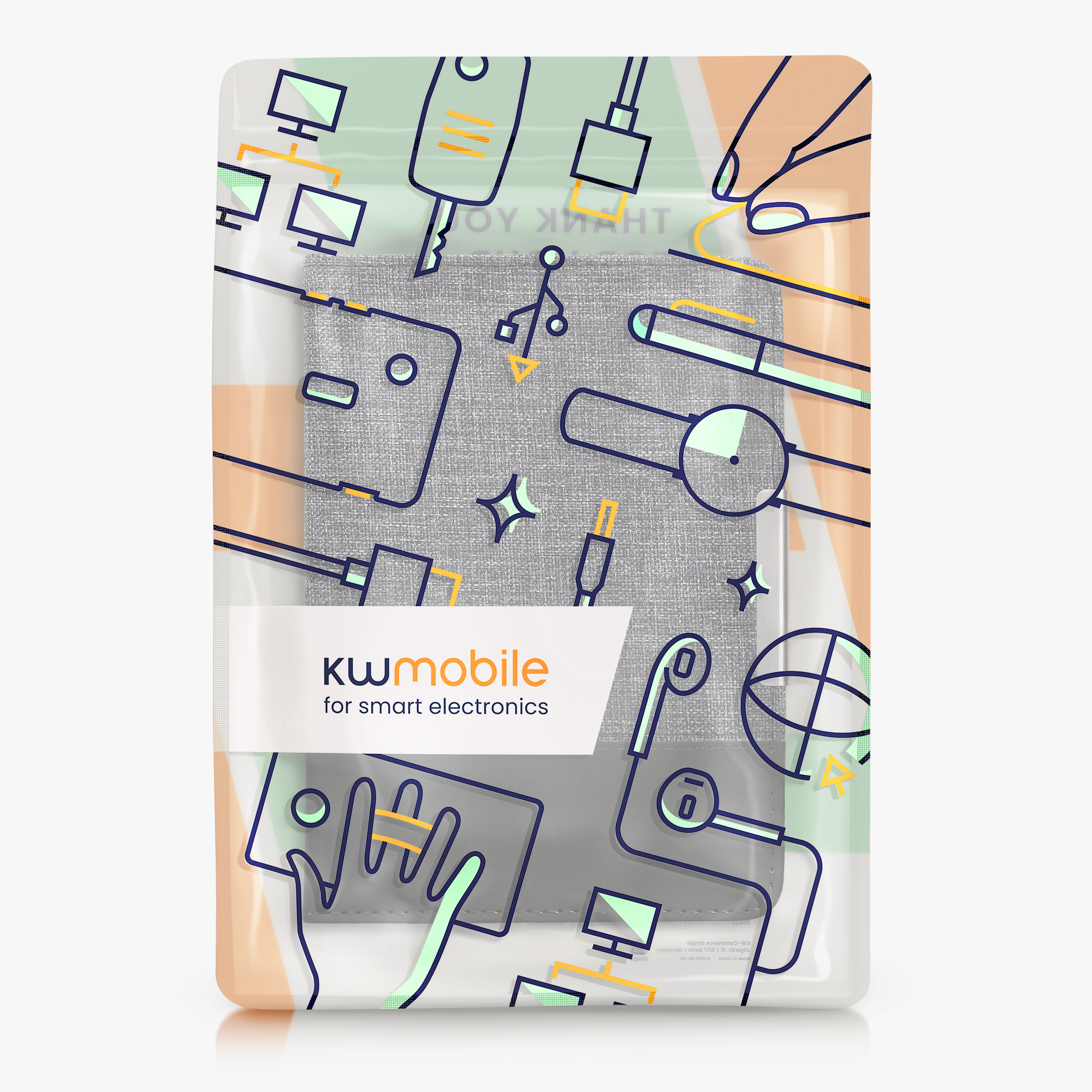 Pouzdro na čtečku Tolino Shine 2 HD kwmobile - tmavě modrá / černá