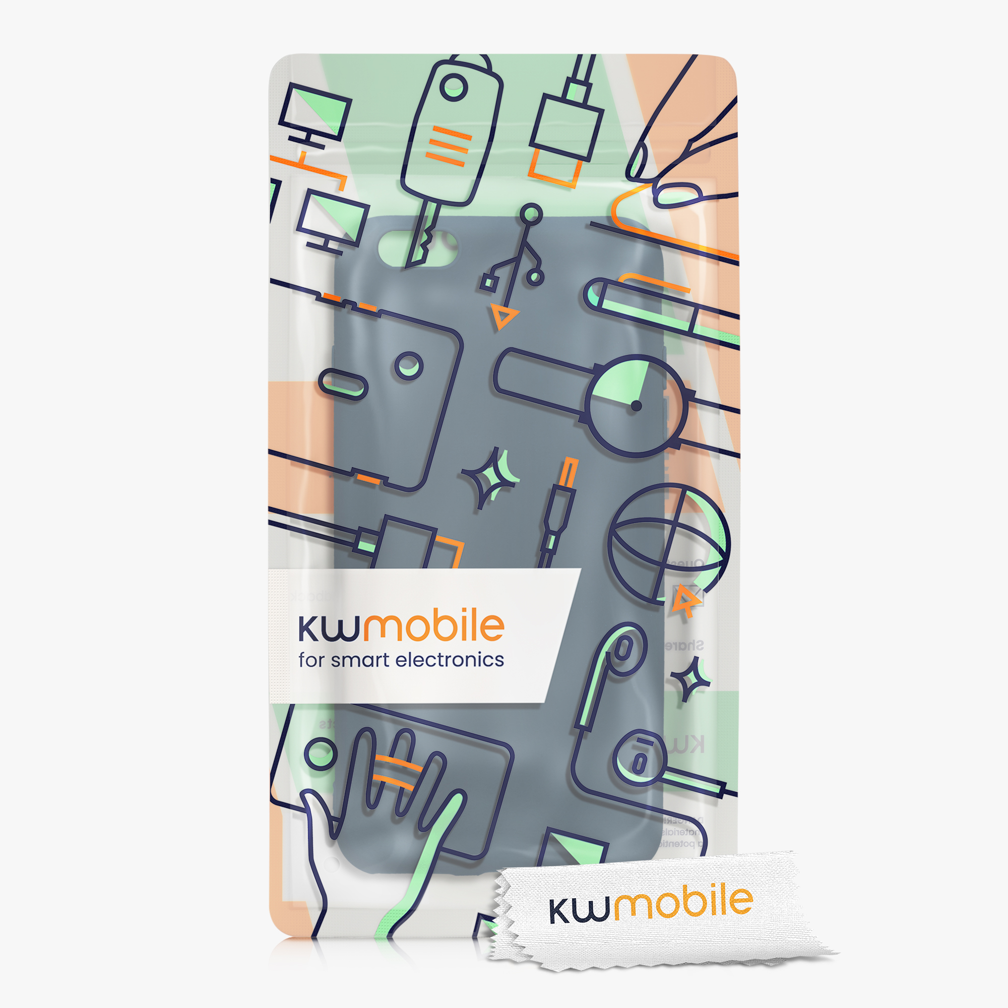 Silikonový kryt kwmobile pro Apple iPhone 6 Plus / 6S Plus - modrá, tmavě modrá