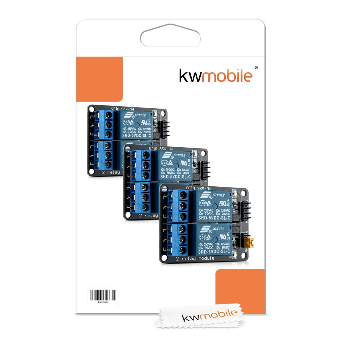 2kanálový relé modul 5 V pro Arduino / Raspberry Pi - 3 ks