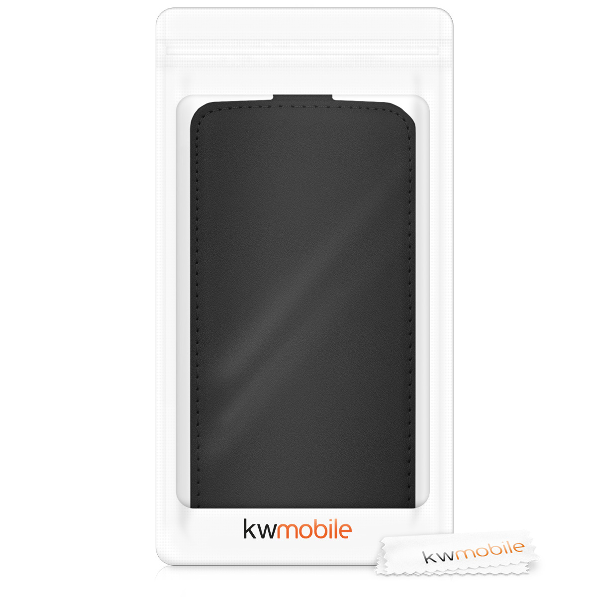 Flipové pouzdro kwmobile pro iPhone SE 2022/2020/8/7 - černá