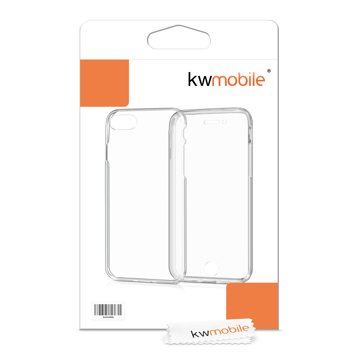 Transparentní TPU kryt kwmobile pro iPhone SE 2022/2020/8/7 - transparentní