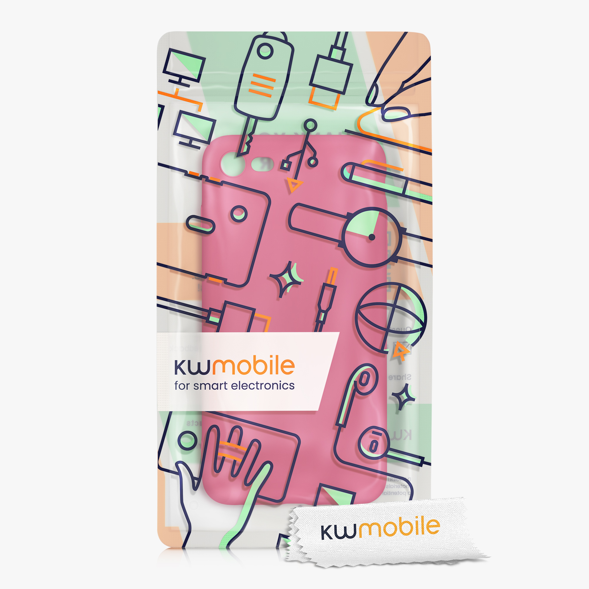Silikonový TPU kryt kwmobile pro iPhone SE 2022/2020/8/7