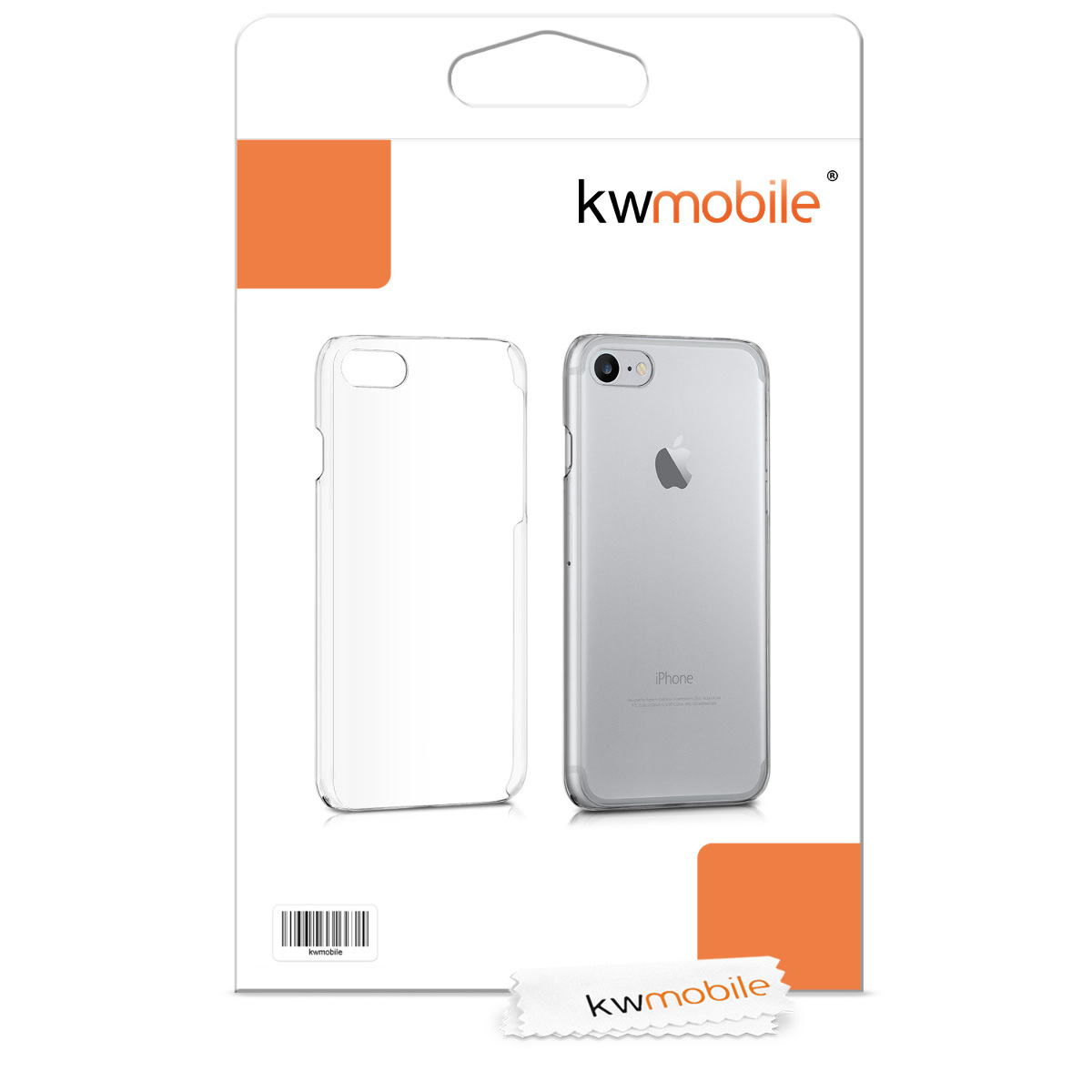 Transparentní TPU kryt kwmobile pro iPhone SE 2022/2020/8/7 - transparentní