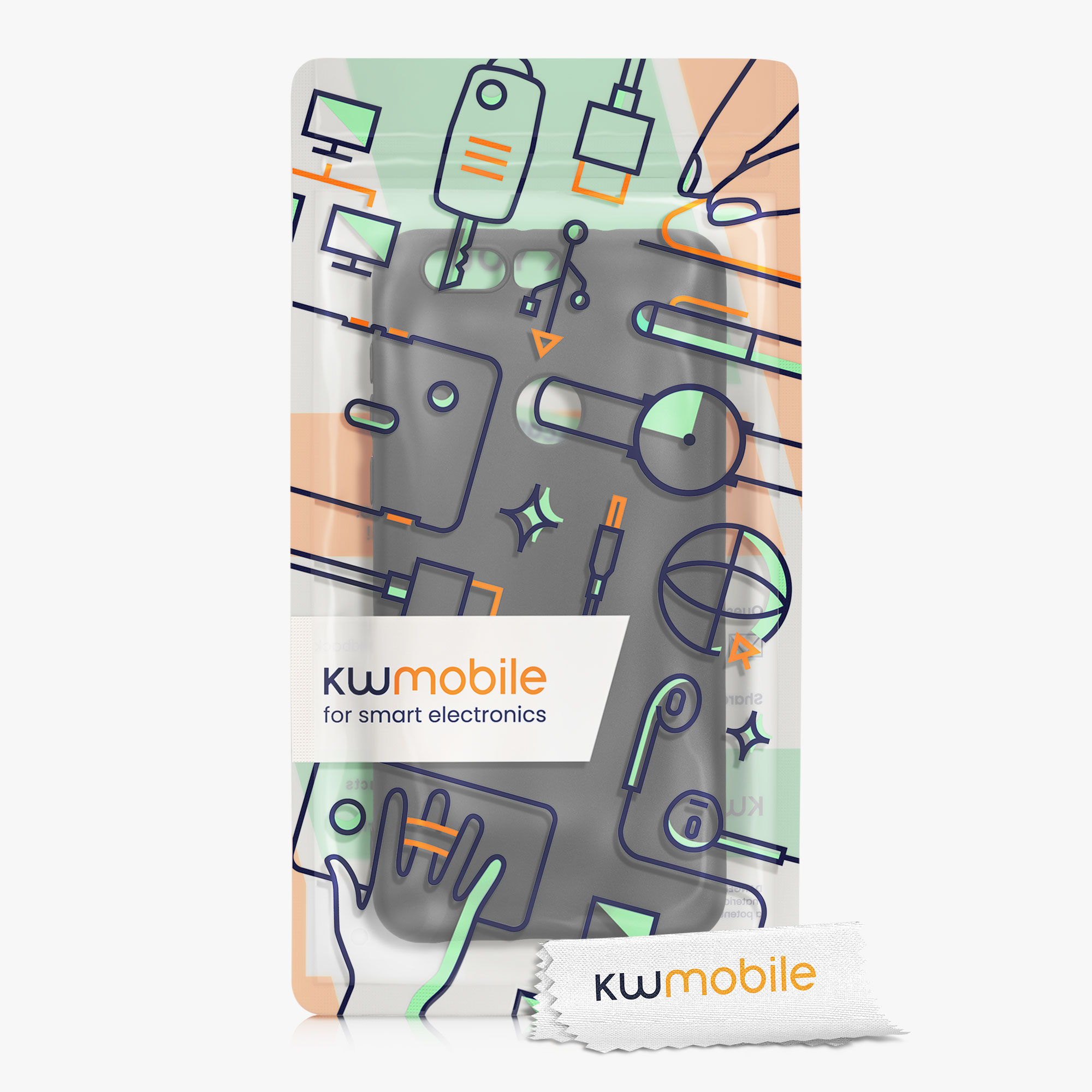 Kryt na mobil HONOR 8 / 8 Premium kwmobile TPU matná černá
