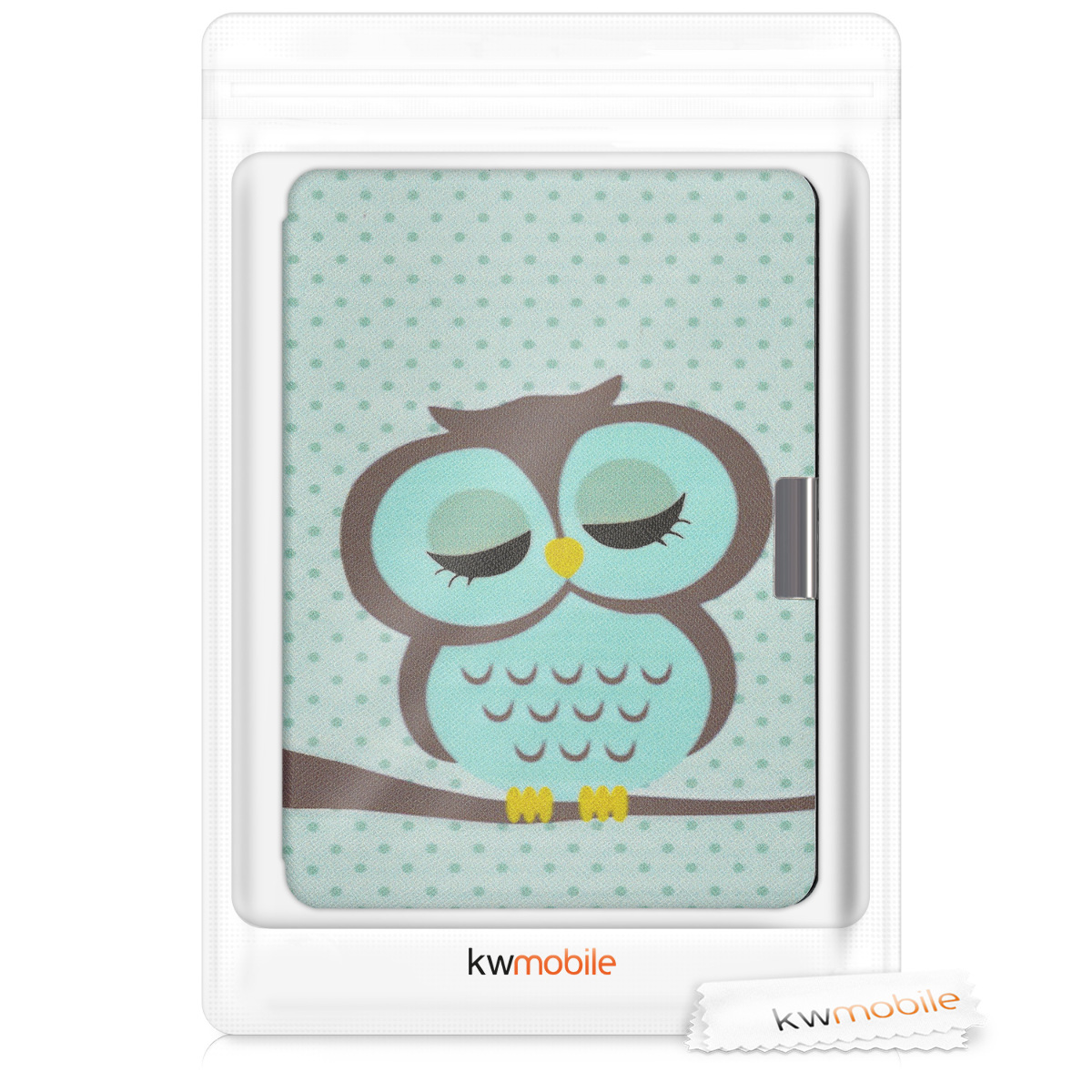 Flip pouzdro na čtečku Kobo Aura Edition 2 Sleeping Owl se stojánkem