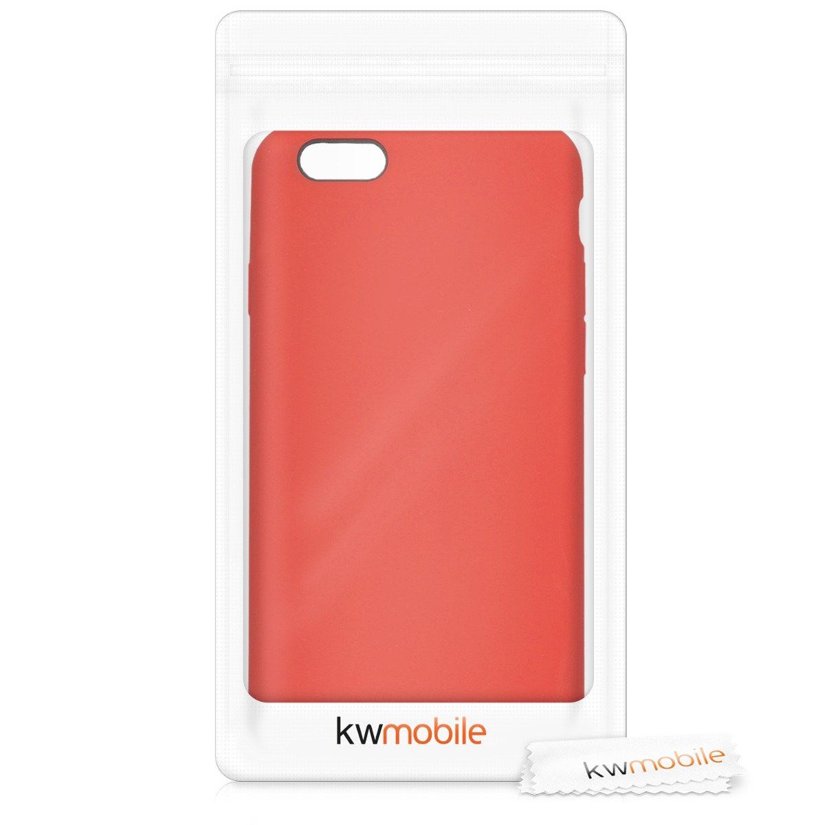 Silikonový kryt kwmobile pro Apple iPhone 6 / 6S - červená