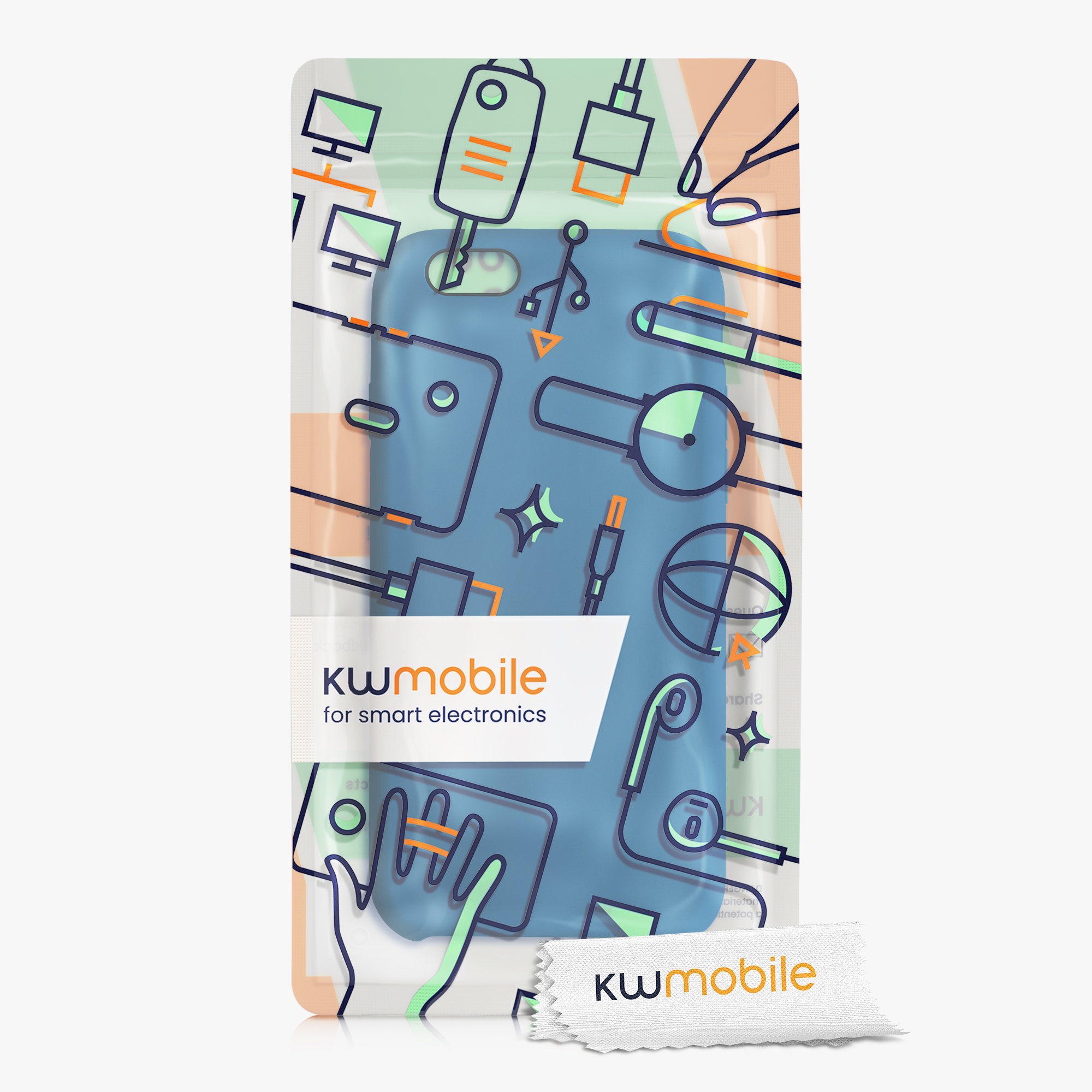 Silikonový kryt kwmobile pro Apple iPhone 6 / 6S - modrá