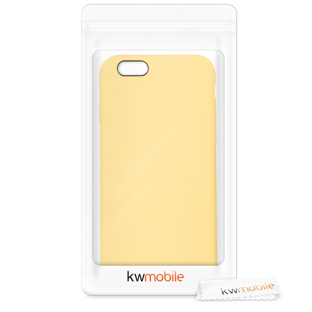 Silikonový kryt kwmobile pro Apple iPhone 6 / 6S - žlutá