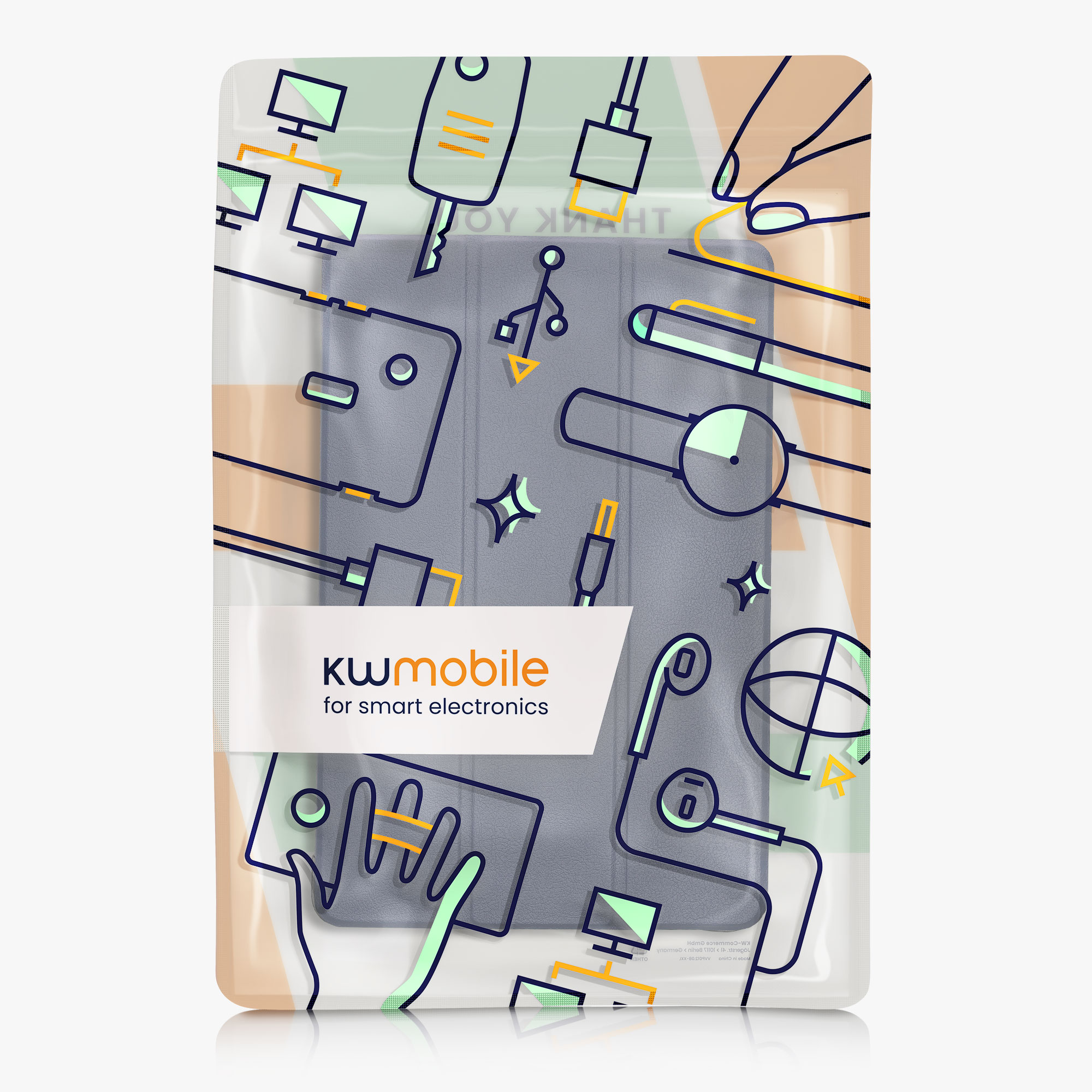 Pouzdro na tablet kwmobile tmavě modrý