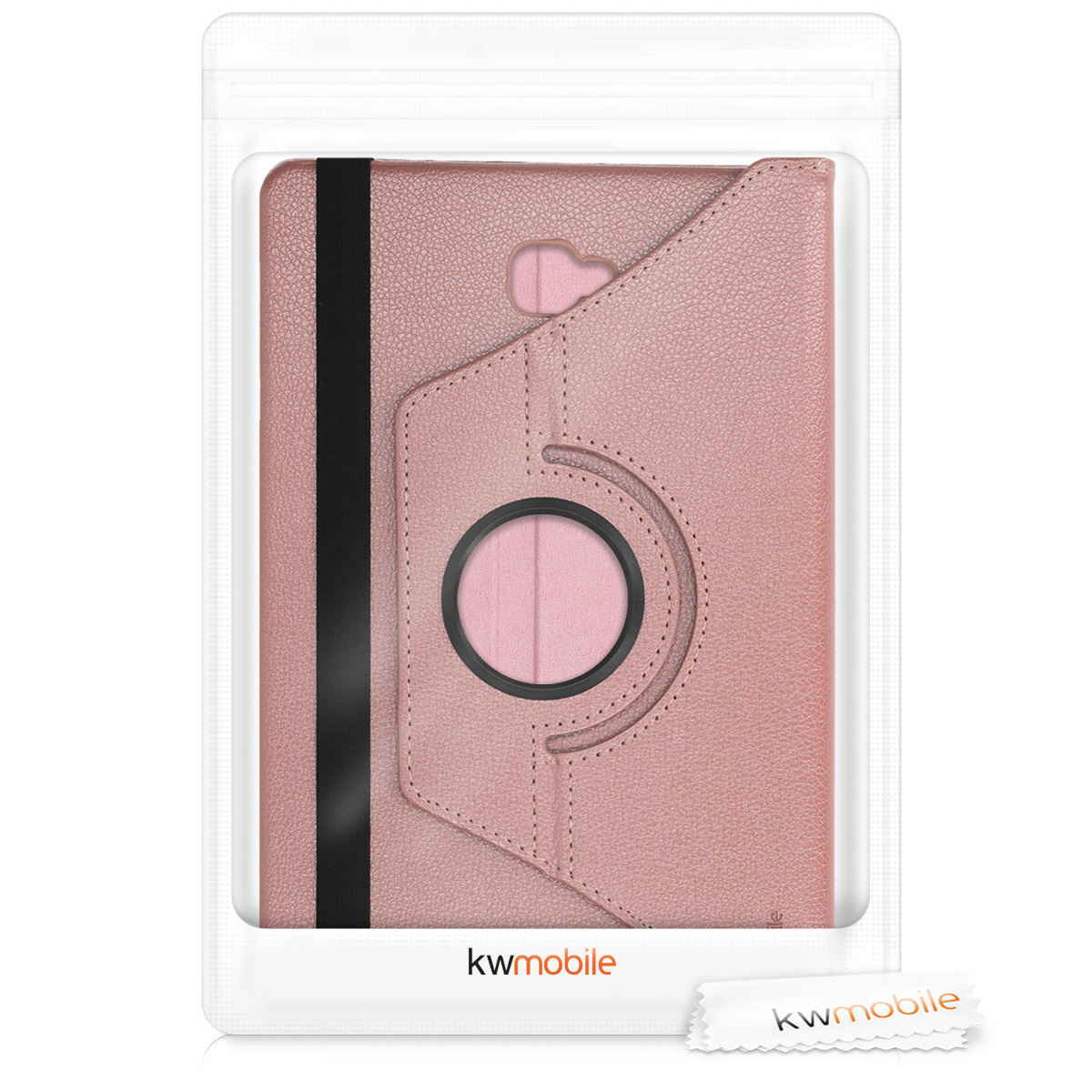 Pouzdro na tablet kwmobile otočné růžově zlatý