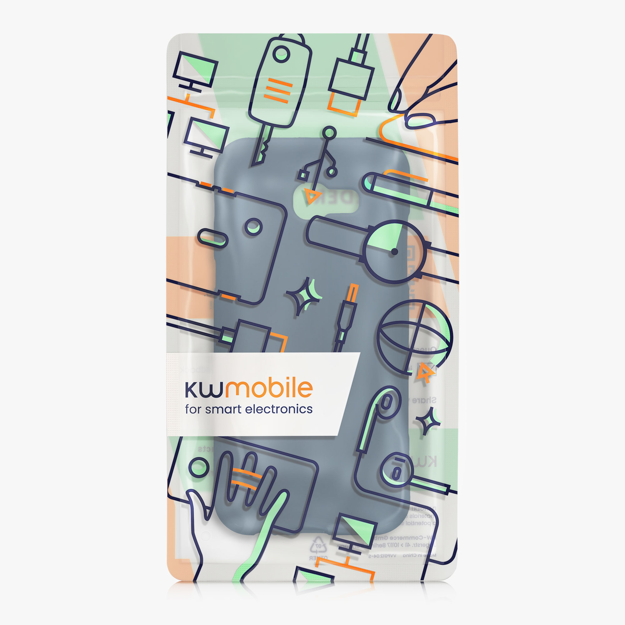 Kryt na mobil Samsung Galaxy A5 (2017) kwmobile TPU Námořnická modrá