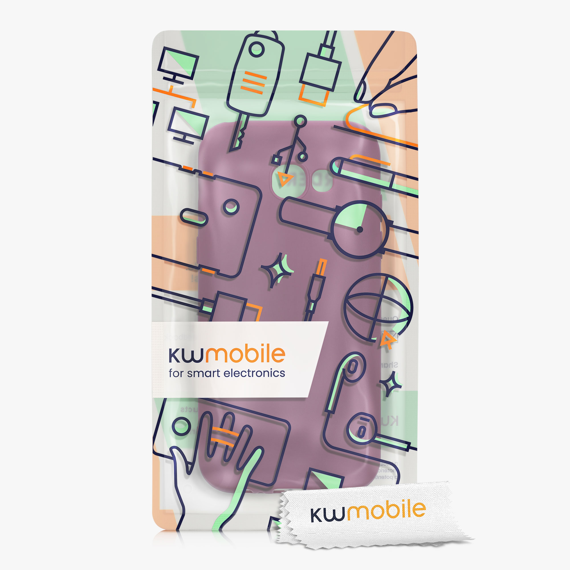 Kryt na mobil Samsung Galaxy A5 (2017) kwmobile TPU Bordeaux fialová