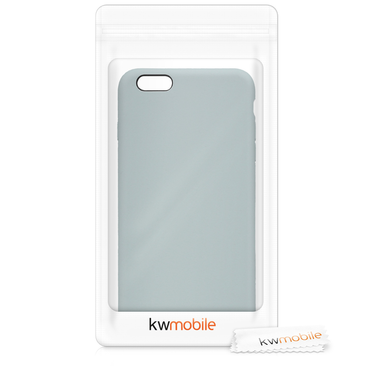 Silikonový kryt kwmobile pro Apple iPhone 6 Plus / 6S Plus - šedá
