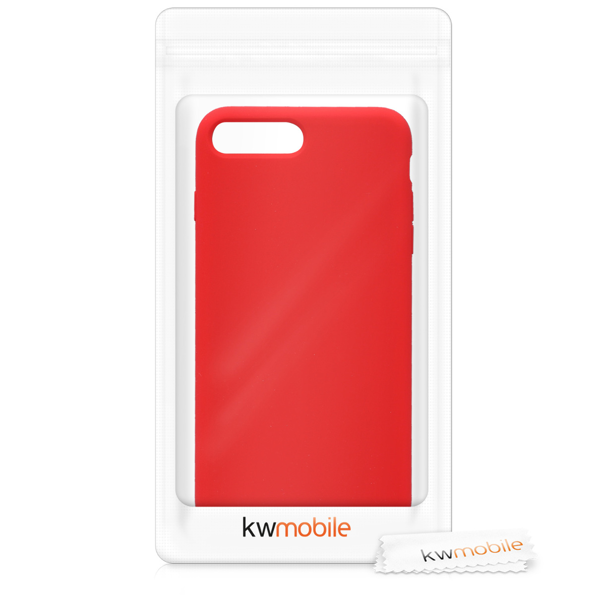 Silikonový kryt kwmobile pro Apple iPhone 7 Plus / iPhone 8 Plus - červená