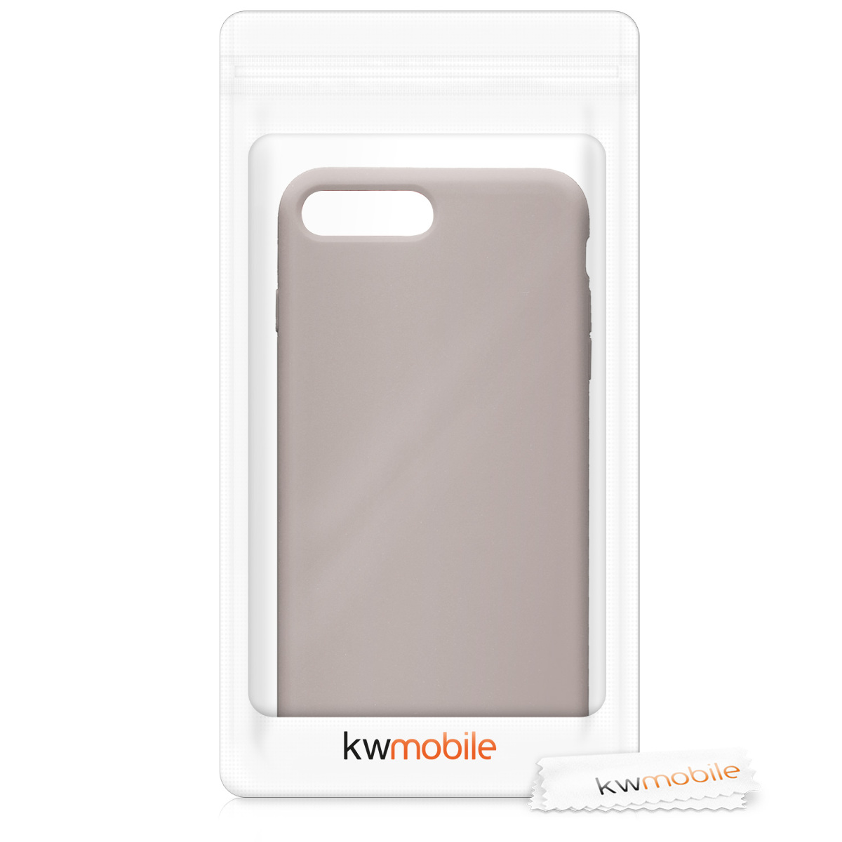 Silikonový kryt kwmobile pro Apple iPhone 7 Plus / iPhone 8 Plus - hnědá