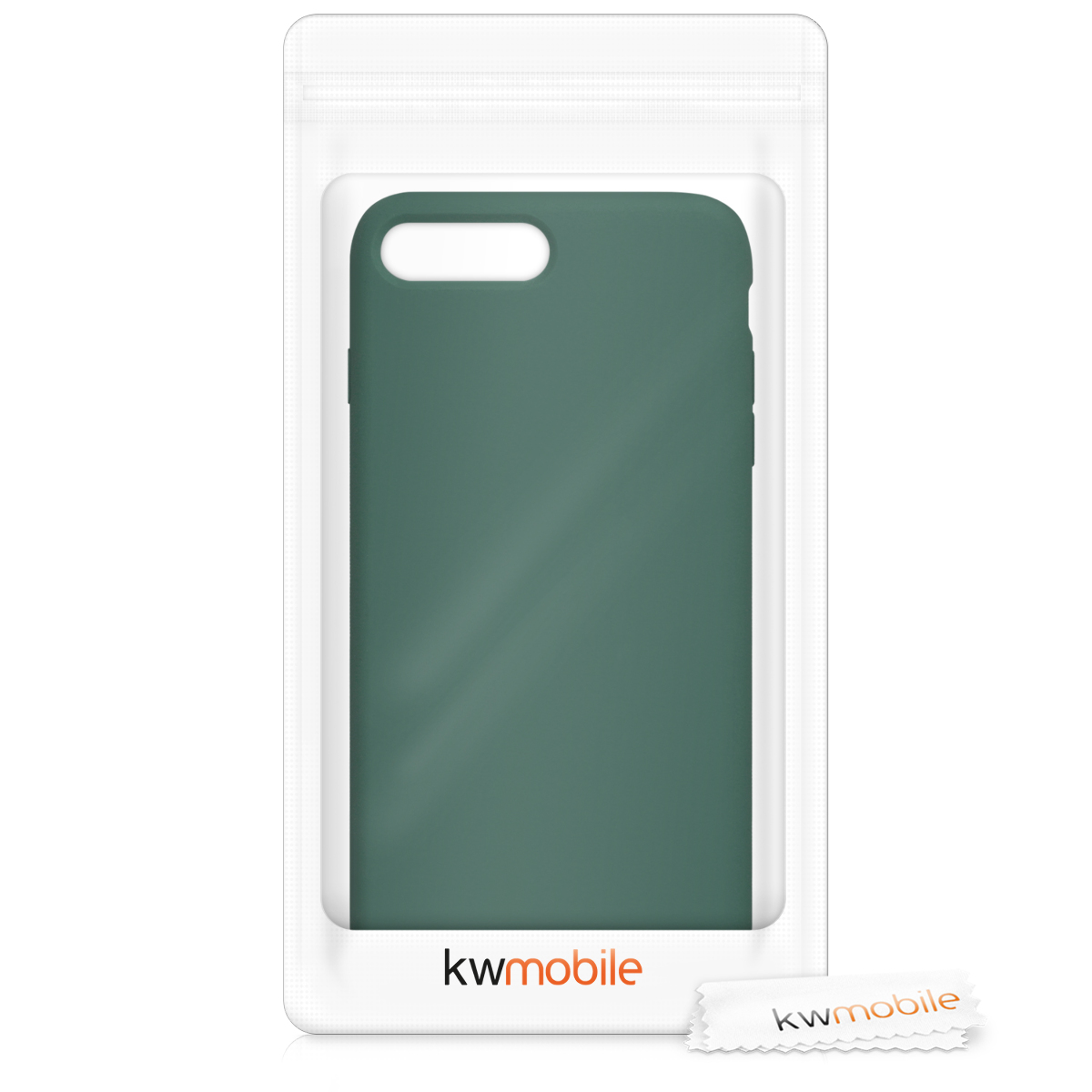 Silikonový kryt kwmobile pro Apple iPhone 7 Plus / iPhone 8 Plus - zelená