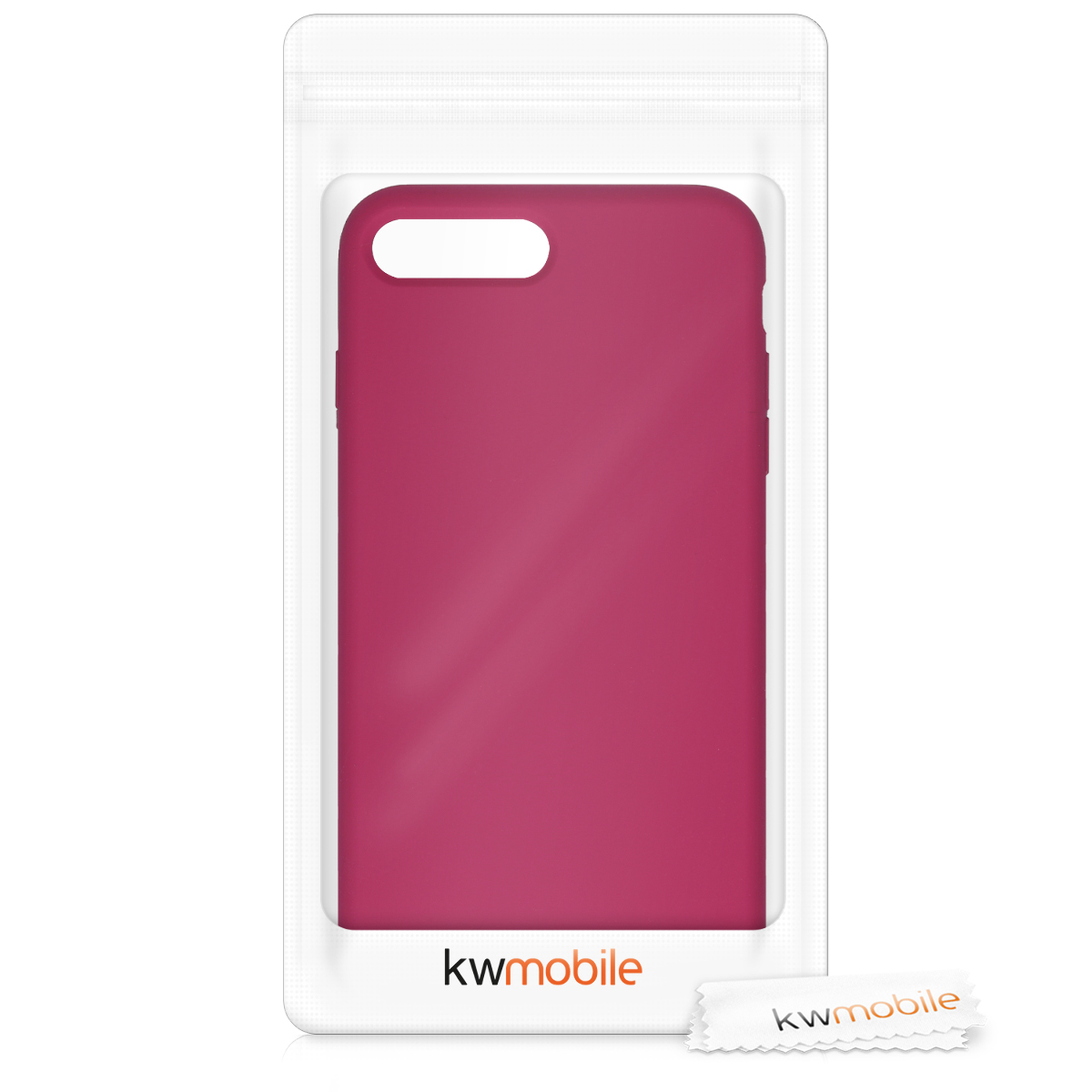 Silikonový kryt kwmobile pro Apple iPhone 7 Plus / iPhone 8 Plus - červená