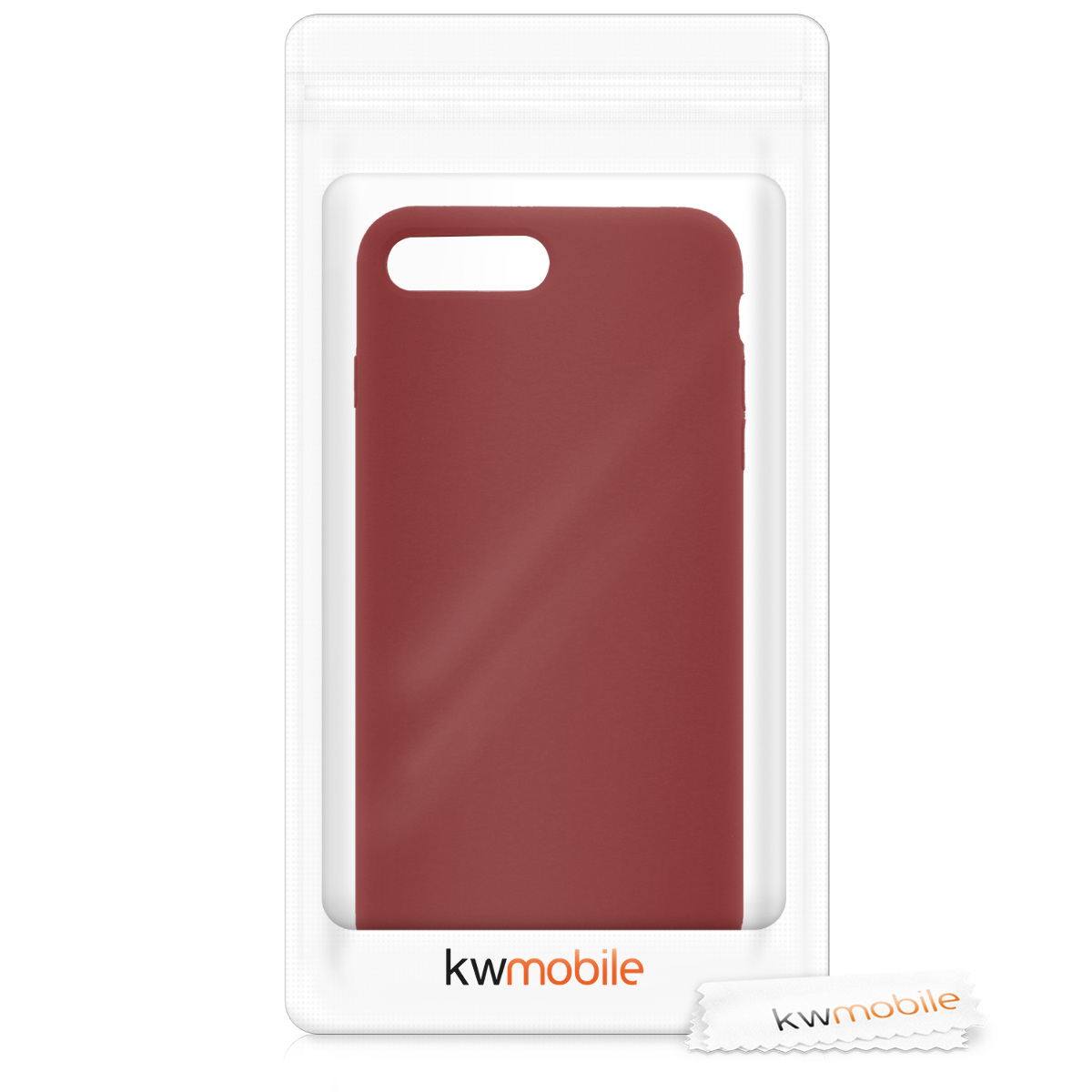 Silikonový kryt kwmobile pro Apple iPhone 7 Plus / iPhone 8 Plus - červená