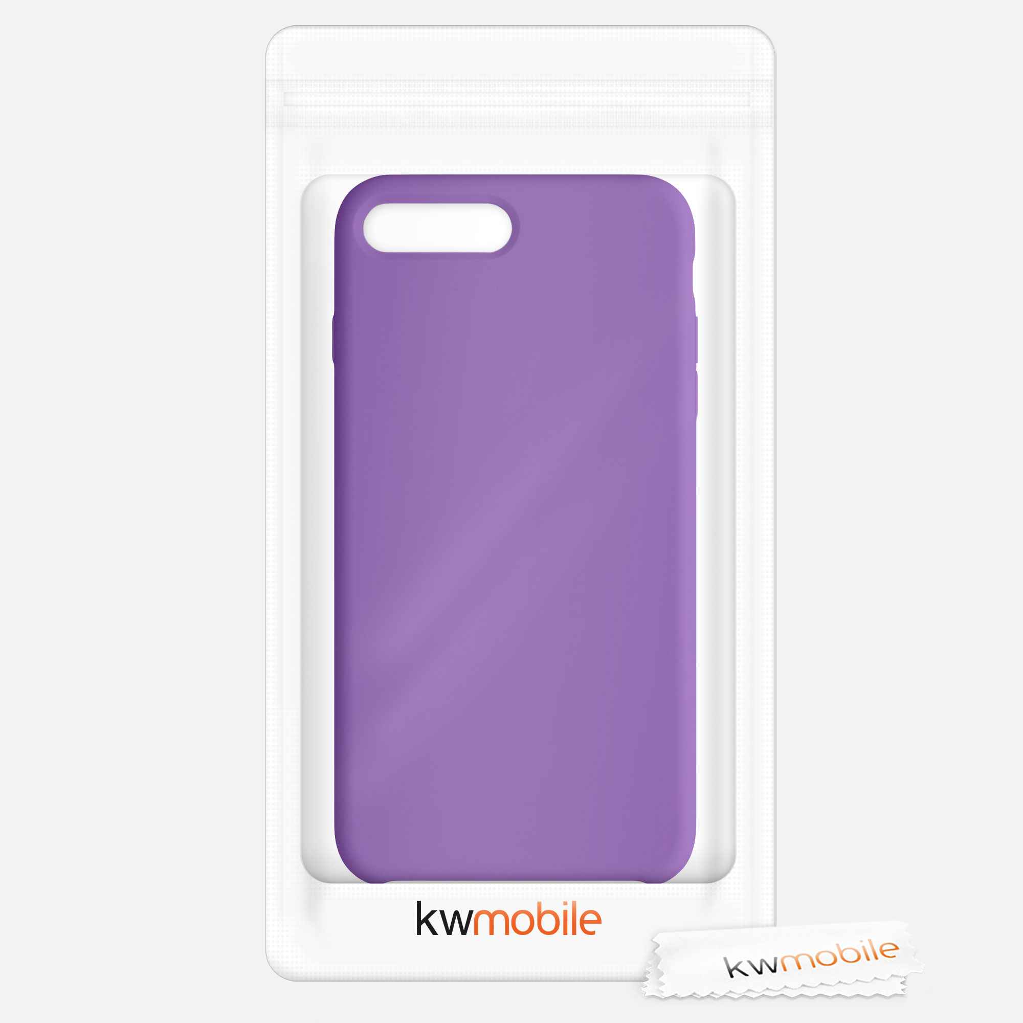 Silikonový kryt kwmobile pro Apple iPhone 7 Plus / iPhone 8 Plus - fialová