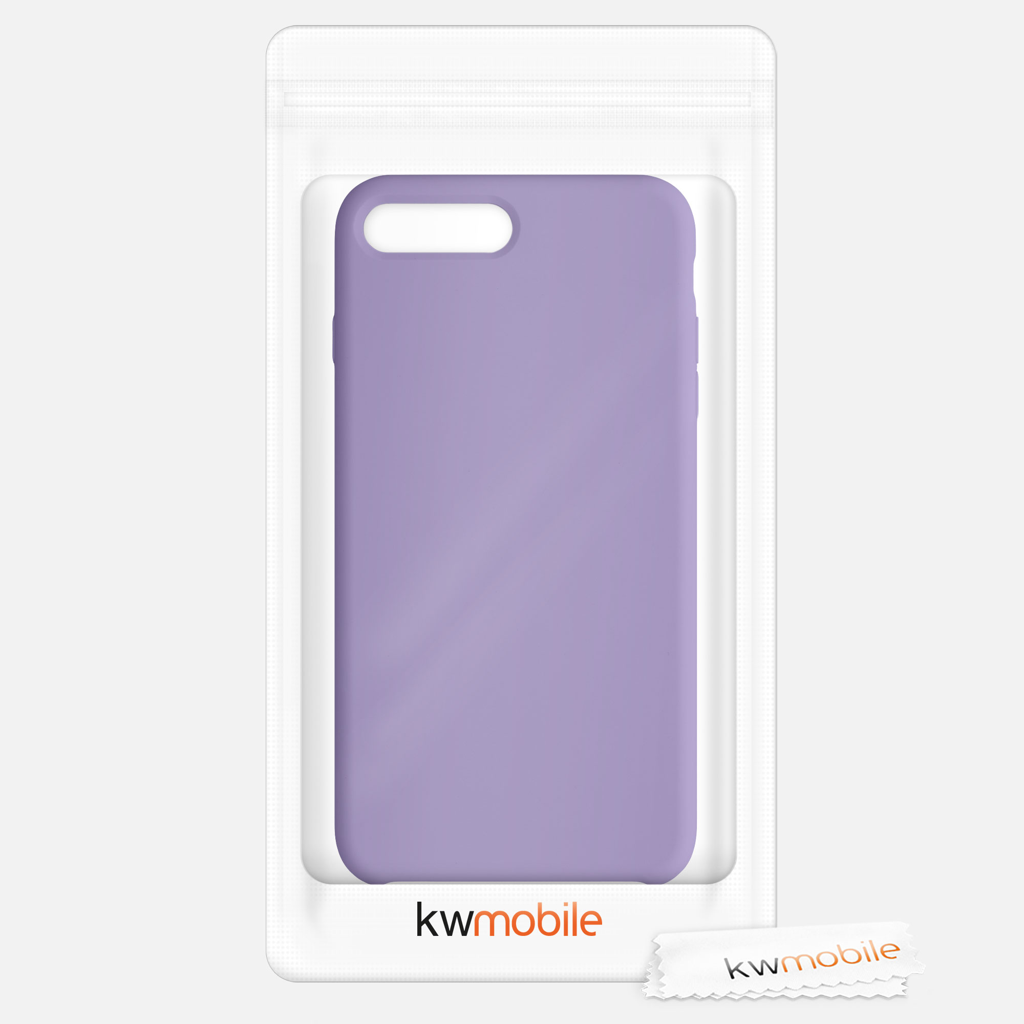 Silikonový kryt kwmobile pro Apple iPhone 7 Plus / iPhone 8 Plus - fialová