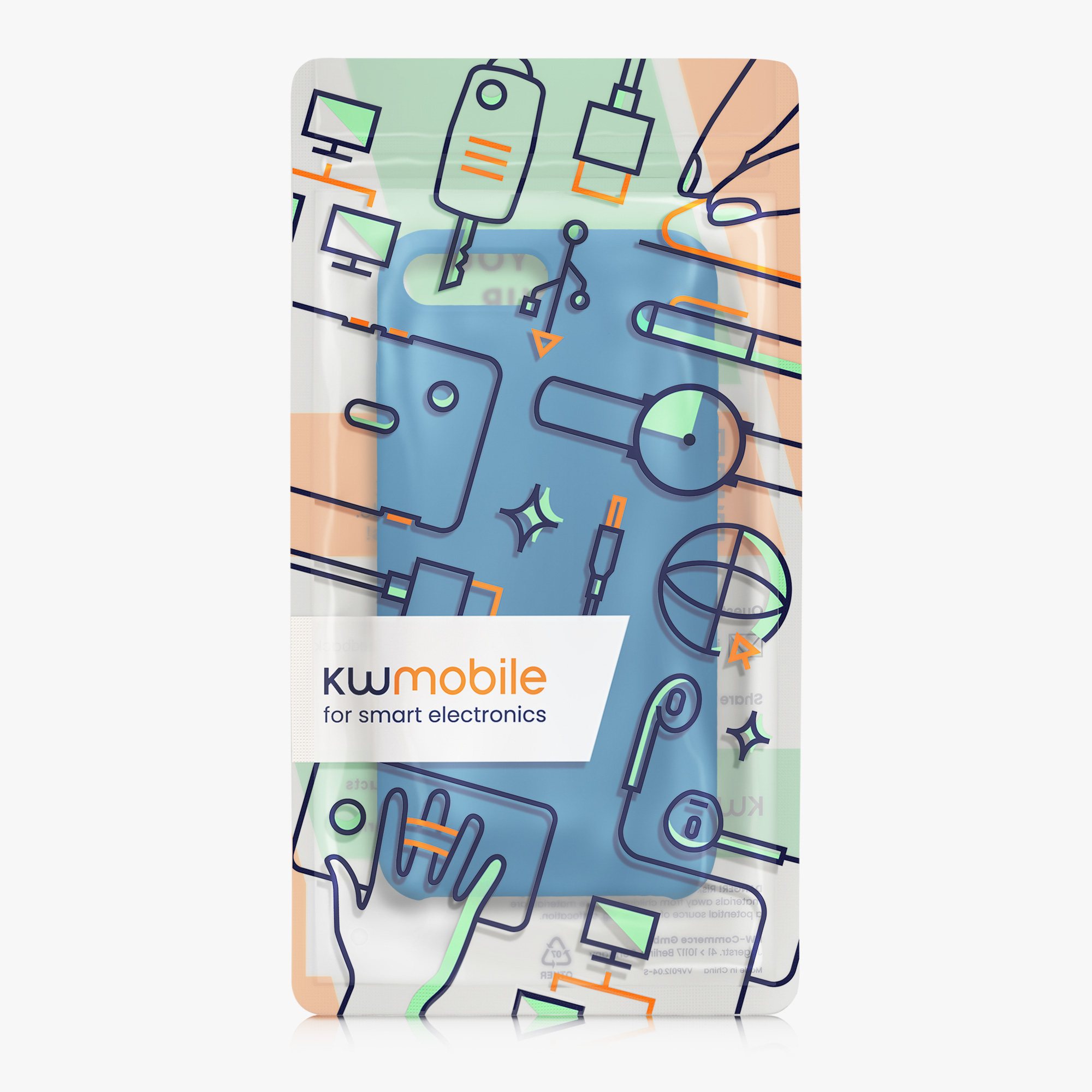 Silikonový kryt kwmobile pro Apple iPhone 7 Plus / iPhone 8 Plus - modrá